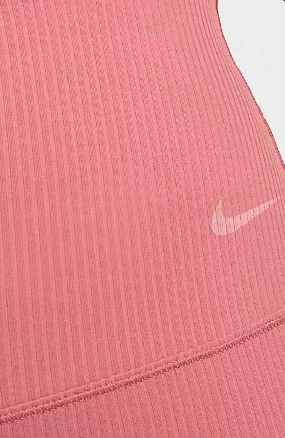 Nike New Nike Zenvy Rib Gentle-Support, High-Waisted Leggings Size 28" / US 6 / IT 42 - 6 Thumbnail