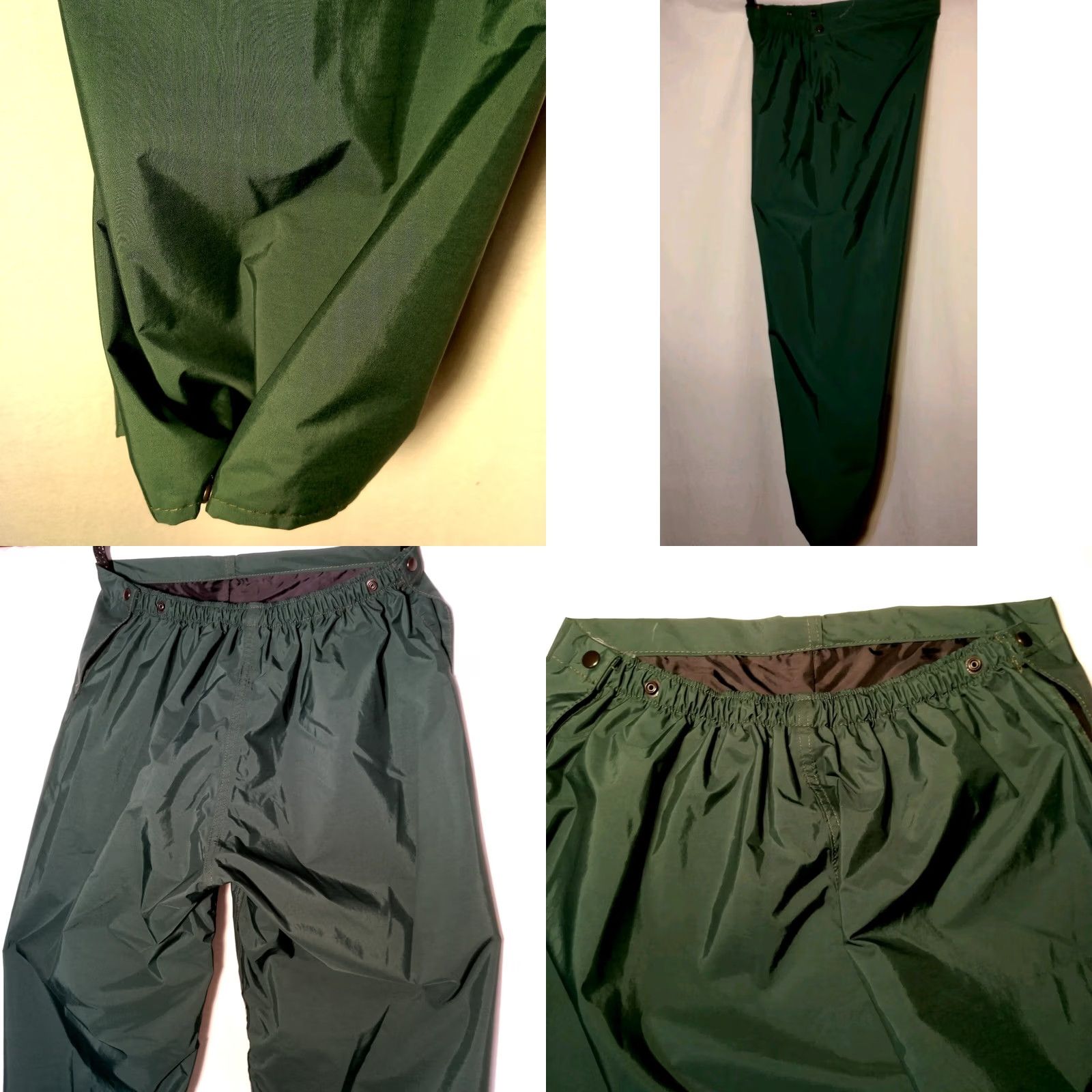 Hunter Neese Rain Pants Men Large Hunter Green Elastic Adjustable Waist Workwear Work Size US 33 - 9 Thumbnail
