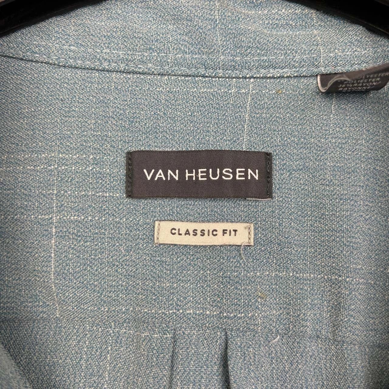 Van Heusen Van Heusen Button Down Shirt Men 18-18 1/2 Blue Collared 2XL Size US XXL / EU 58 / 5 - 7 Thumbnail