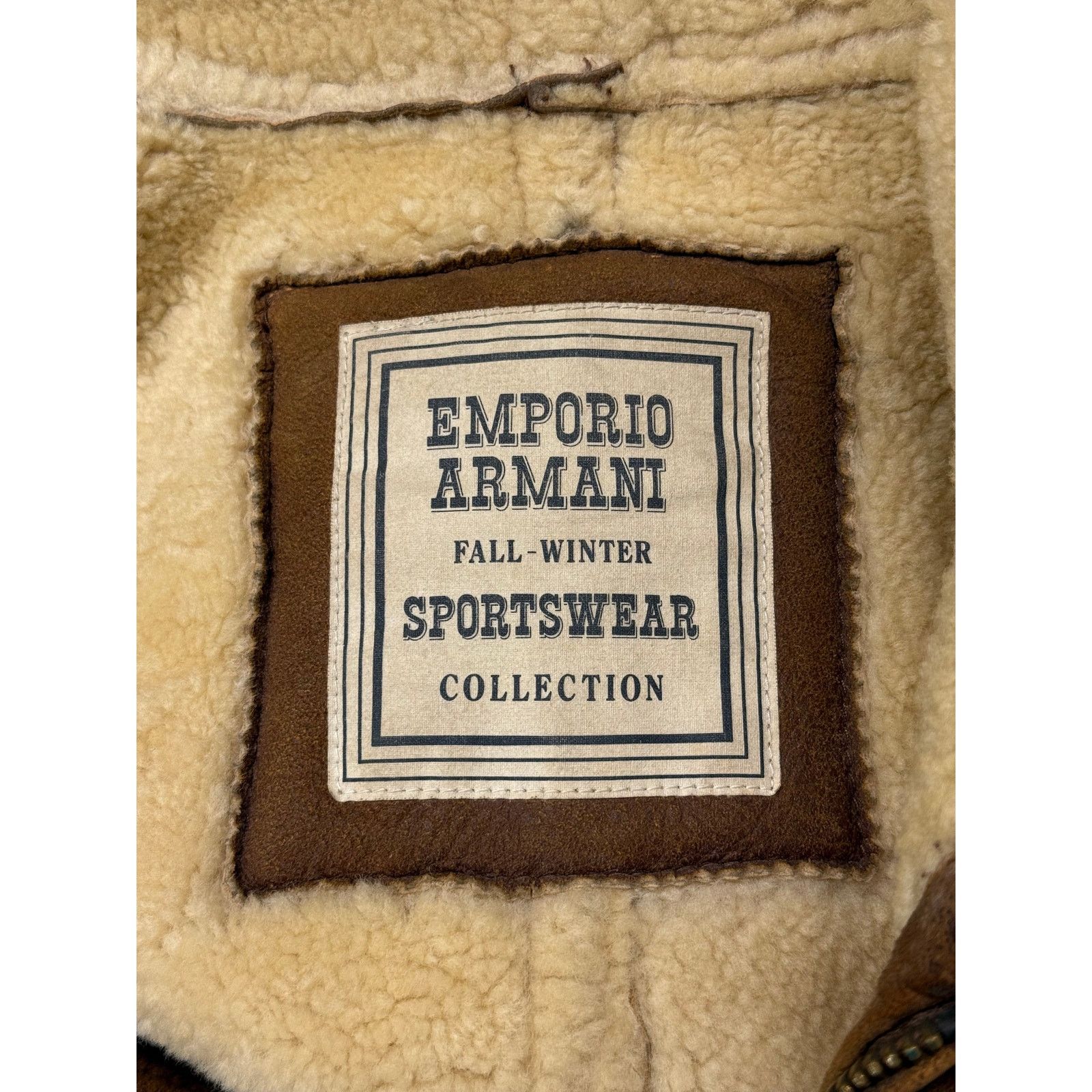 Giorgio Armani 1990s Emporio Armani shearling flight jacket Size US XL / EU 56 / 4 - 7 Thumbnail