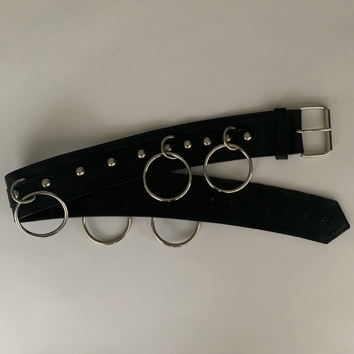 Dolce & Gabbana Dolce & Gabbana SS03 SEX Runway Bondage O-Ring Leather Belt Size ONE SIZE - 2 Thumbnail