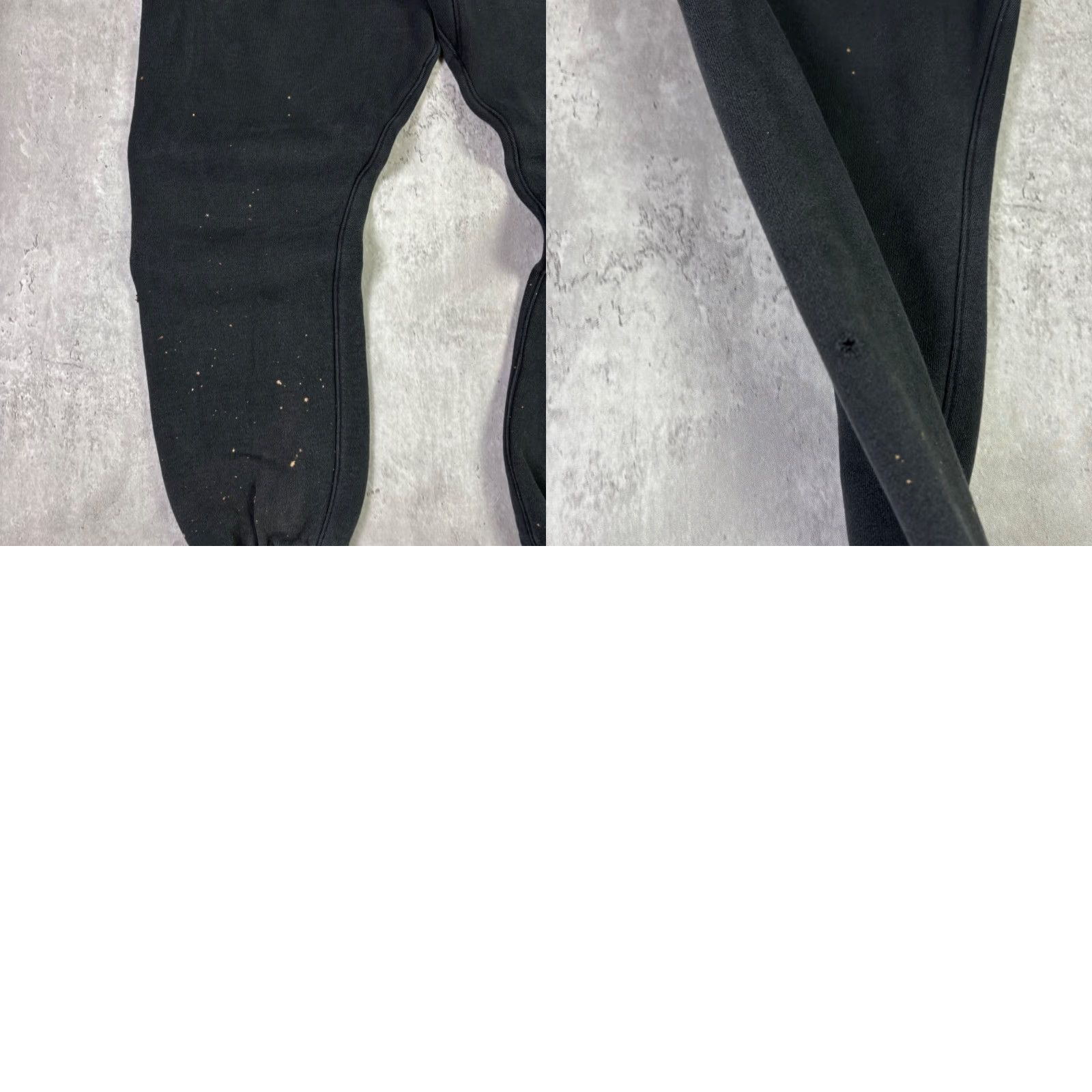Vintage Fear of God Essentials Sweatpants Mens M Black 90s Distressed Pockets Drawstring Heavyweight Tapered Relaxed Casual Activewear Joggers Size US 31 - 8 Thumbnail