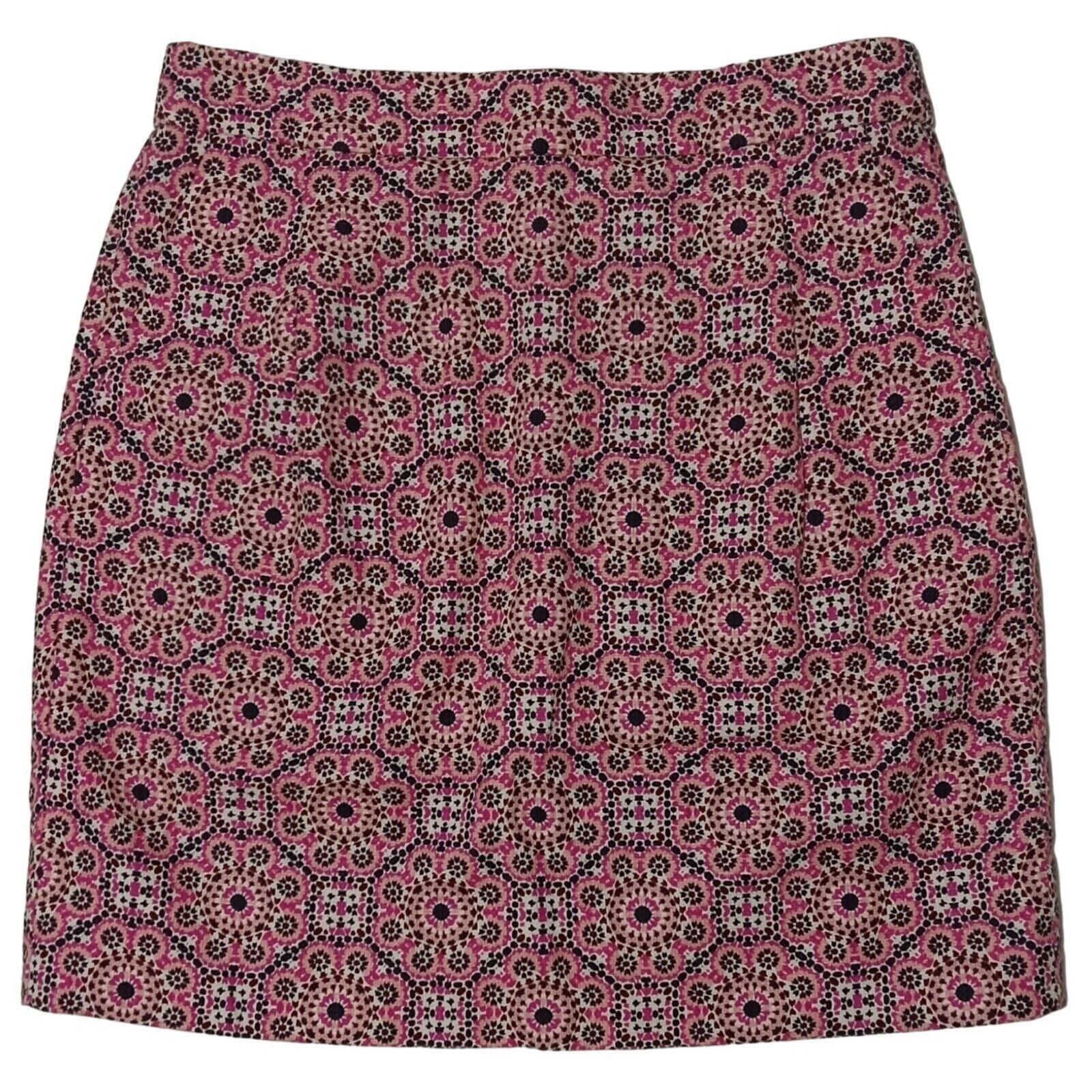 J.Crew Vintage J.Crew Mini Skirt 00 Lined Pleated Back Zip Floral Size 24" / US 00 / IT 34 - 1 Thumbnail