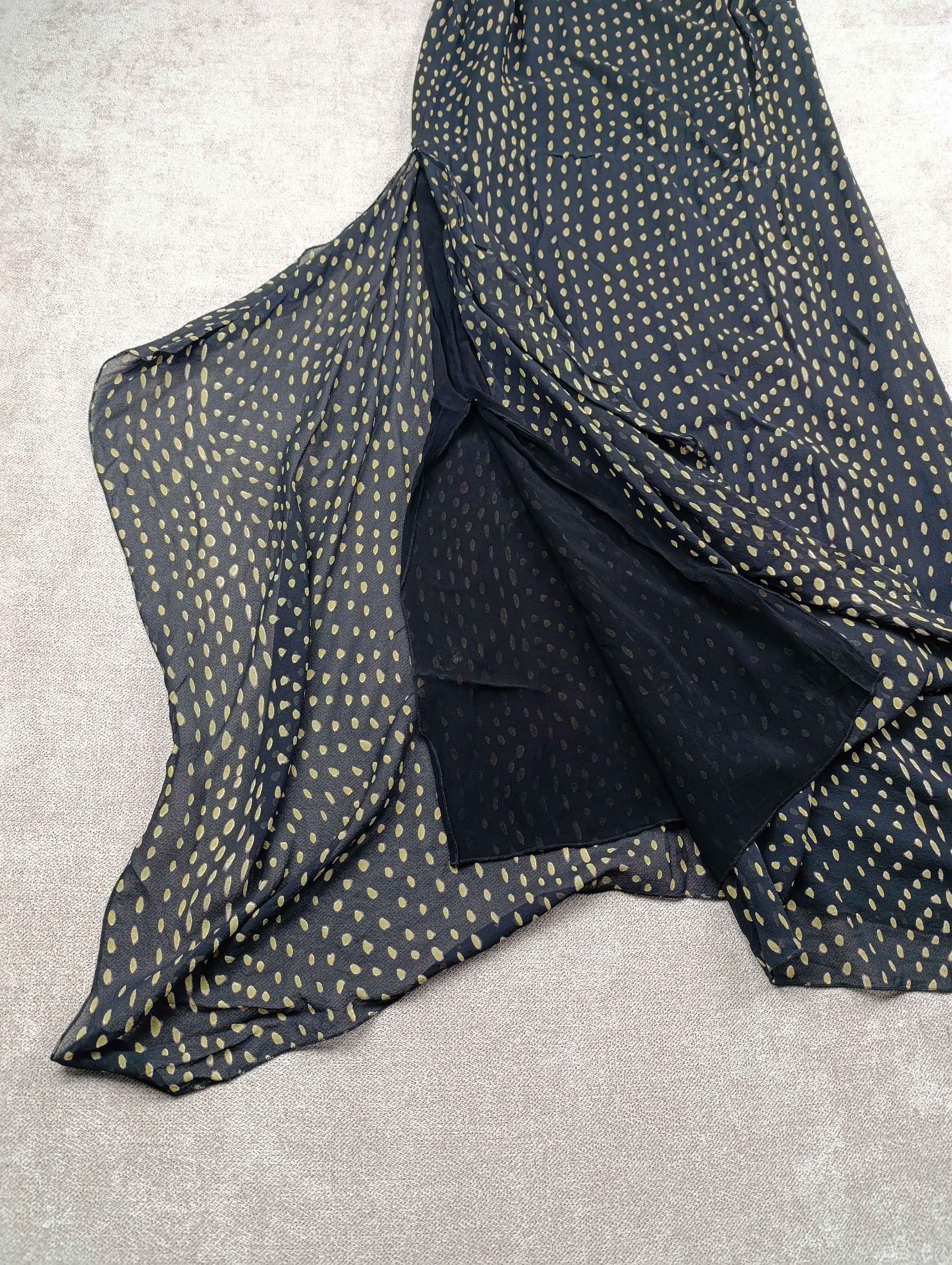 Max Mara MAX MARA DOT PRINT SILK VINTAGE STRAP ASYMMETRIC DRESS Size M / US 6-8 / IT 42-44 - 8 Thumbnail