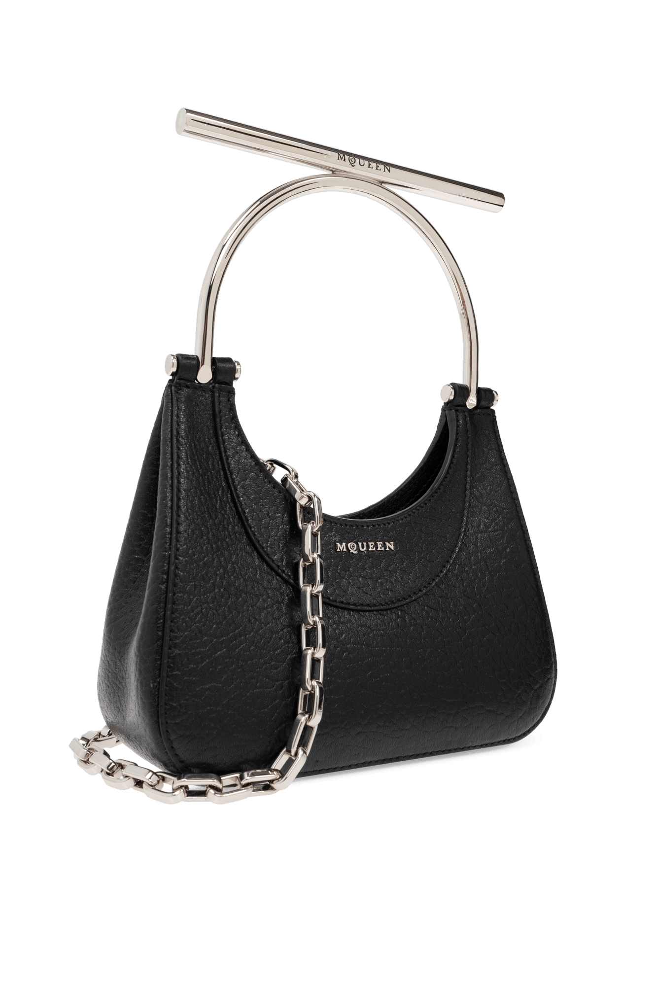 Alexander McQueen o1s22i1n1024 Size: OS / Mini Cross-Bar Handbag in Black Size ONE SIZE - 4 Thumbnail