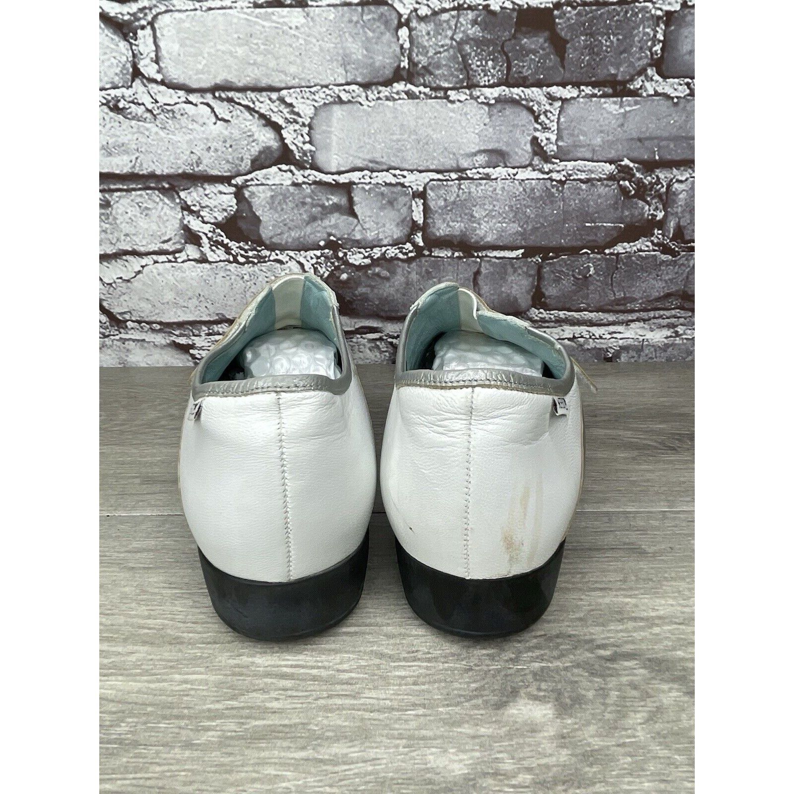 Mephisto Mephisto Cool Air White Leather Strap Driving Loafers Shoes Size US 10 / IT 40 - 4 Thumbnail
