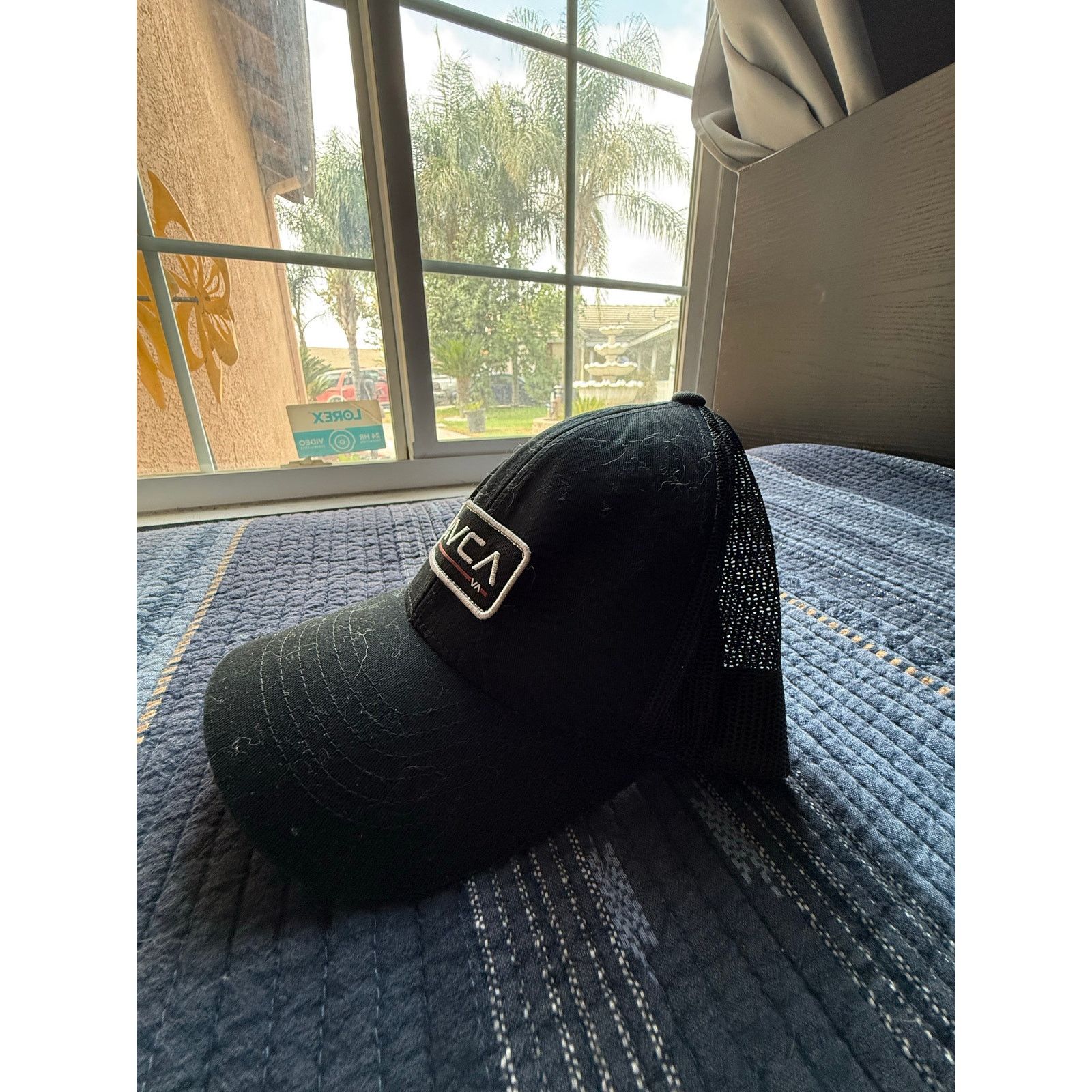 RVCA RVCA VA Black Mesh Trucker Hat Snapback Adjustable Cap Size ONE SIZE - 4 Thumbnail