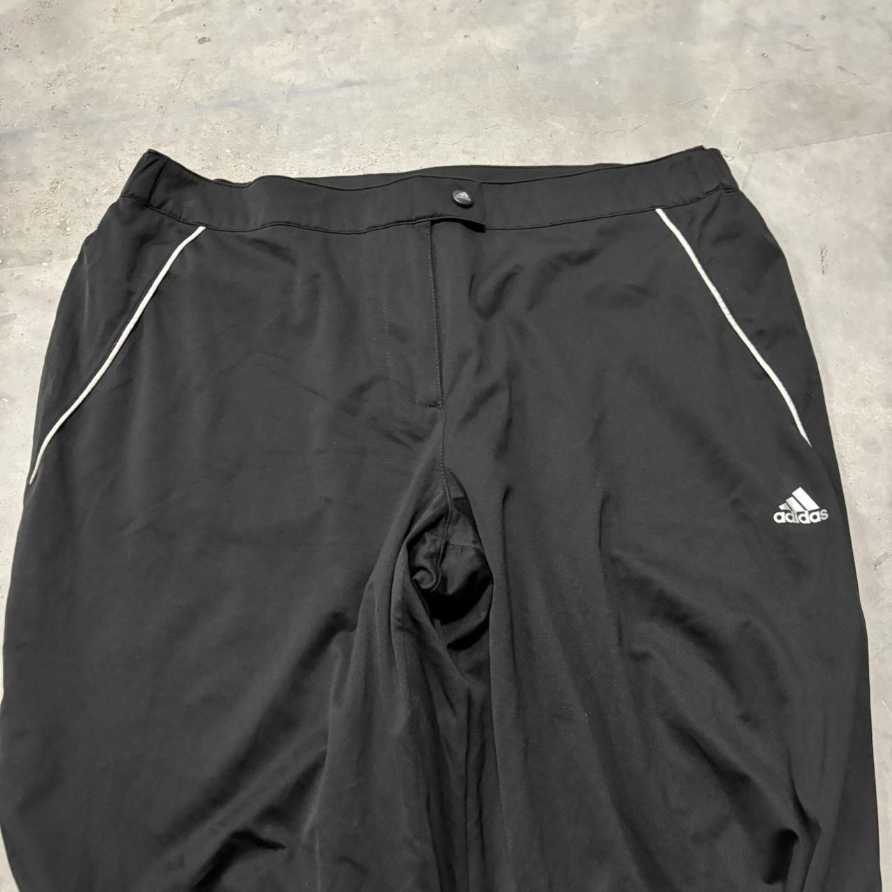 Adidas × Vintage Crazy Vintage Y2K/2000s Black Adidas Essential Track Pants! Size US 34 / EU 50 - 4 Thumbnail