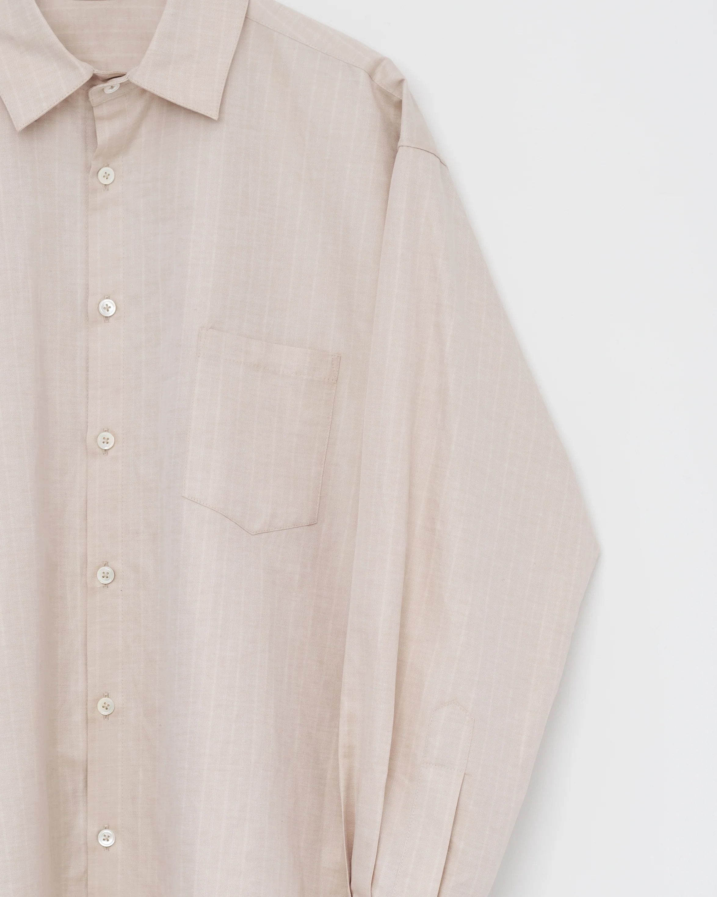 Colbo 💚 1/24 Colbo NYC Banaras Shirt Warm Gray Stripe Medium NEW Size US M / EU 48-50 / 2 - 3 Thumbnail