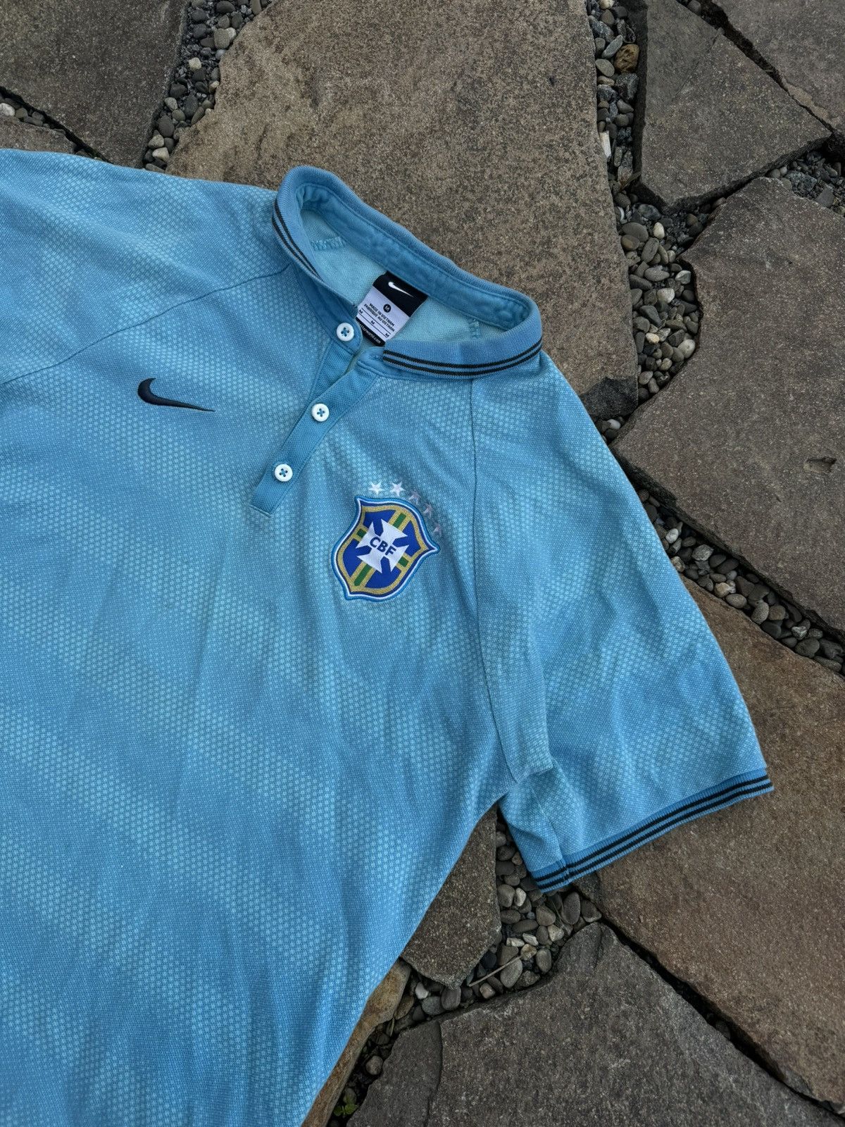Nike × Vintage Y2K Nike Brazil polo jersey Size US M / EU 48-50 / 2 - 3 Thumbnail