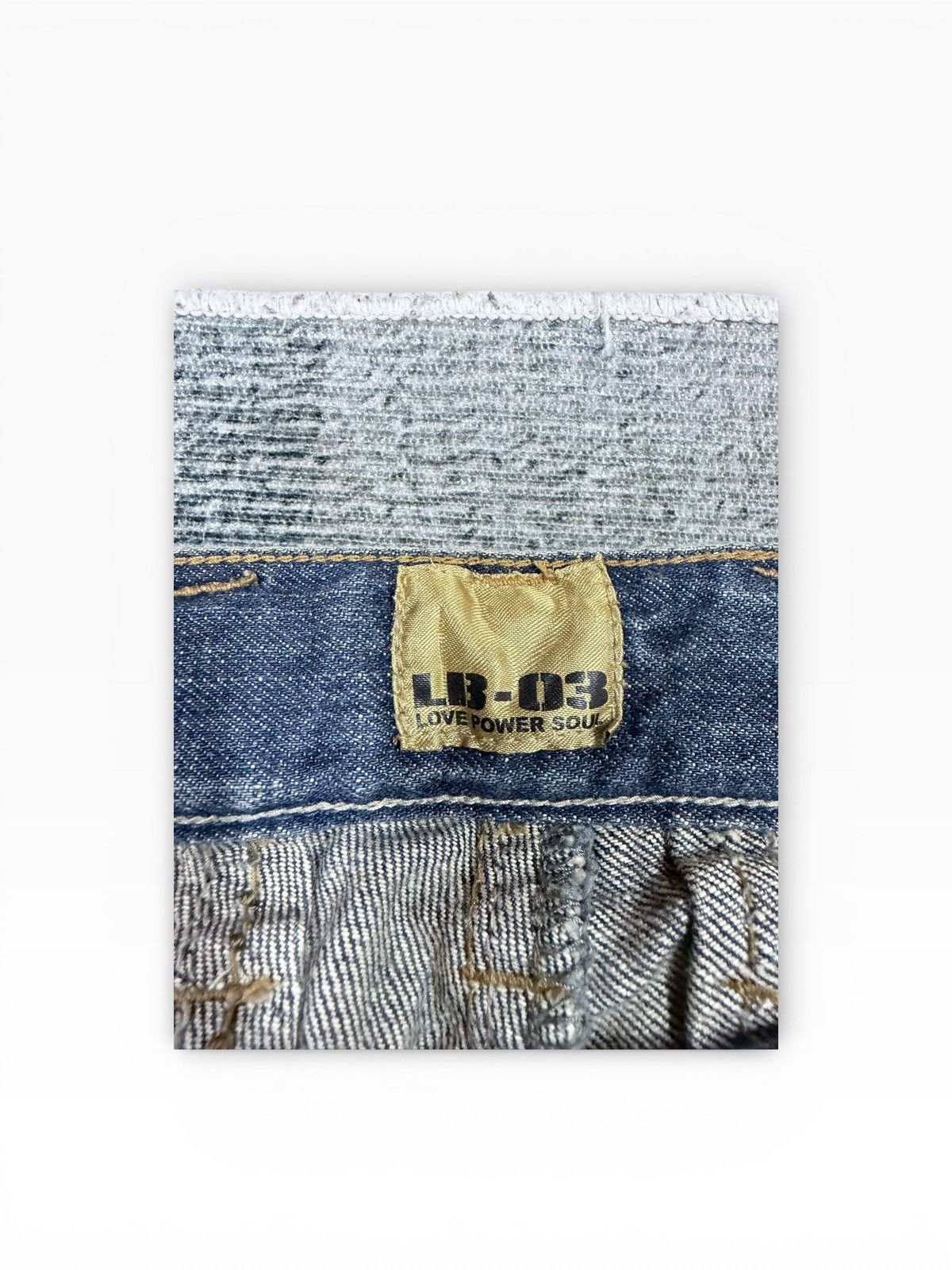 Le Grande Bleu (L.G.B.) LB-03 Flare Patchwork Drawsting Denim Pants Size US 31 - 8 Thumbnail