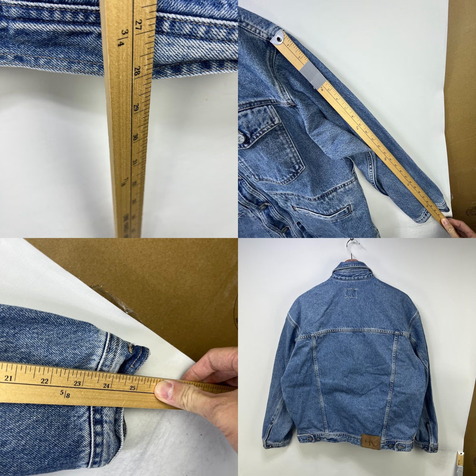 Calvin Klein VINTAGE 90s Calvin Klein Denim Jacket XL Mens Size US 36 / EU 52 - 8 Thumbnail