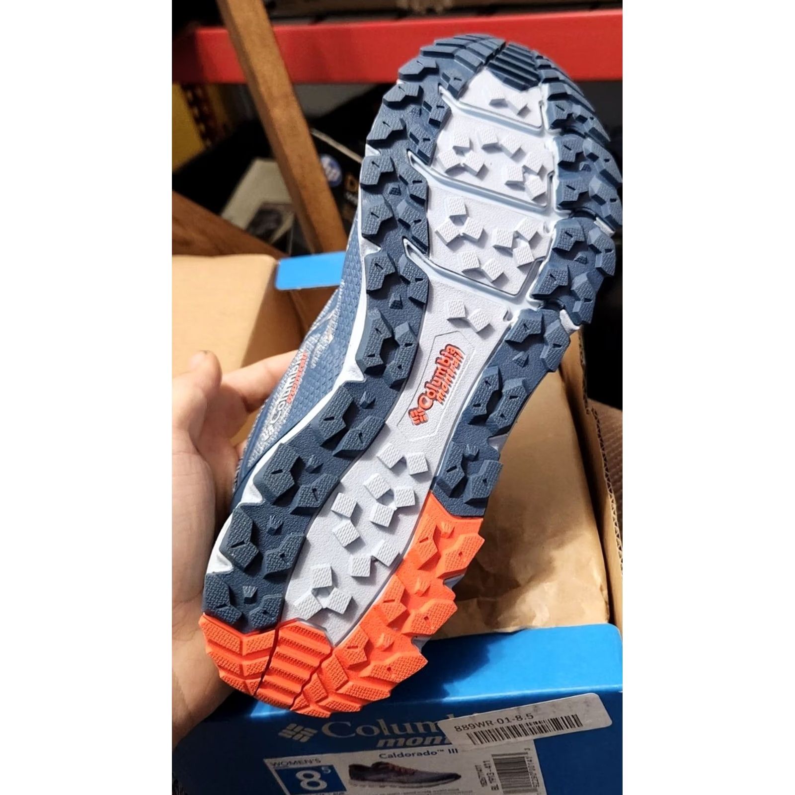 Vintage VINTAGE? (no) — NIB Columbia Montrail Caldorado III Outdry Trail Waterproof Running Shoes, 8.5 M Women Blue Sneaker Athletic Waterproof 8.5 Womens? Size US 9 / IT 39 - 5 Thumbnail