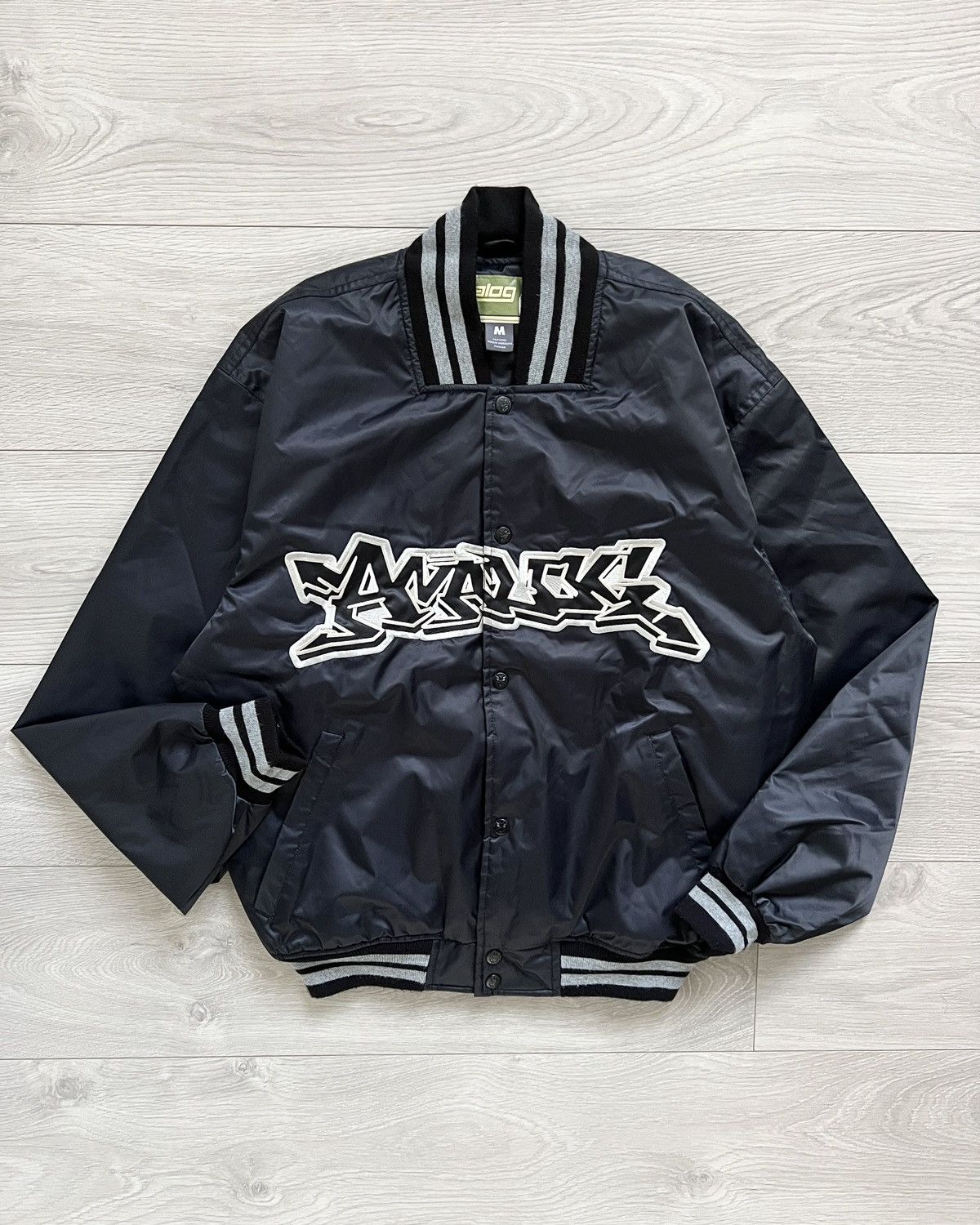 Analog Burton Analog 00s Graffiti Logo Padded Stadium Bomber Jacket Size US M / EU 48-50 / 2 - 3 Thumbnail
