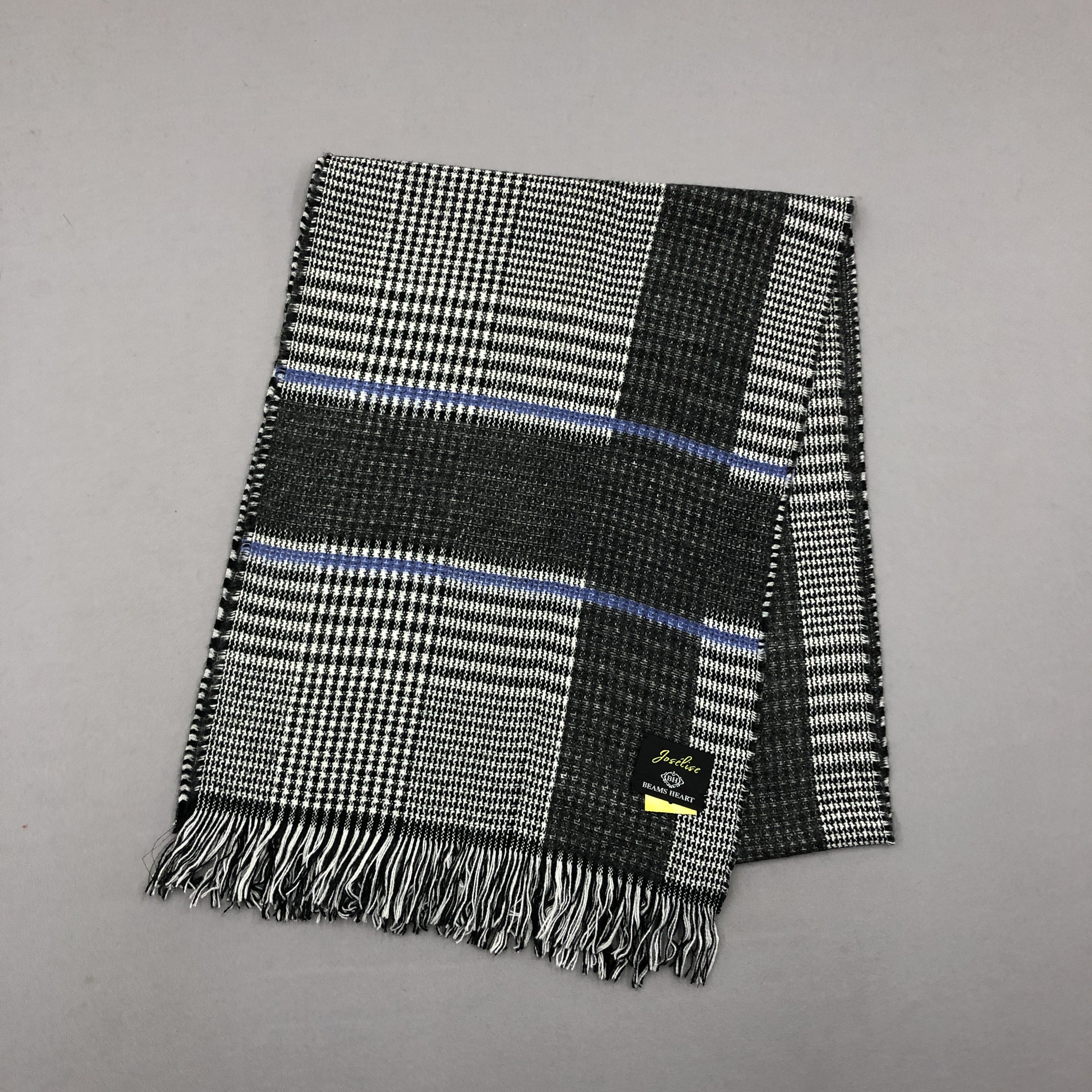 Beams Plus Vintage Beams Scarf Joselise Wool Tartan Plaid Scarves Size ONE SIZE - 4 Thumbnail