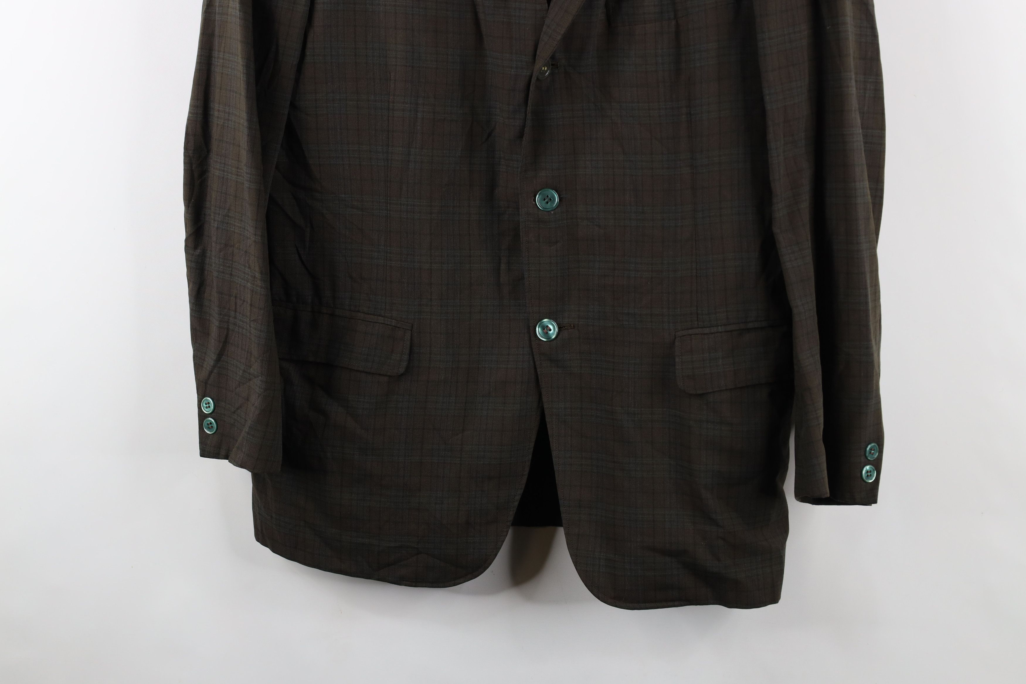 Vintage Vintage 50s Rockabilly Suit Coat Blazer Jacket Plaid USA Size US L / EU 52-54 / 3 - 3 Thumbnail