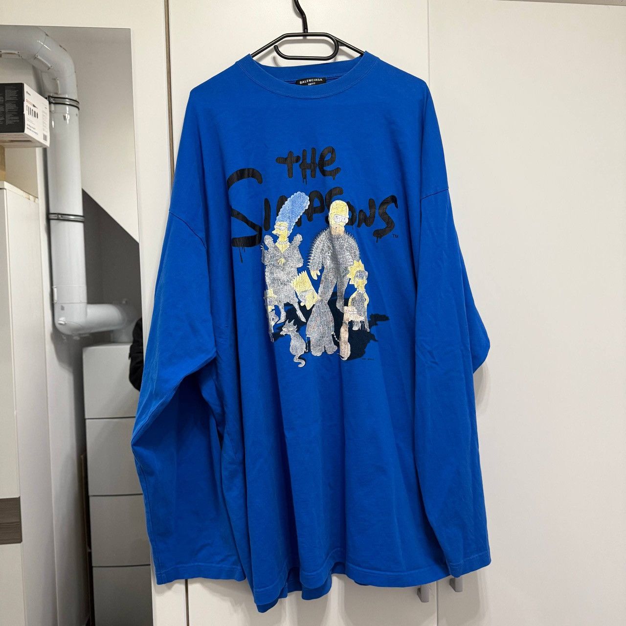 SAMPLE 1/1 Balenciaga Simpsons longsleeve t shirt blue