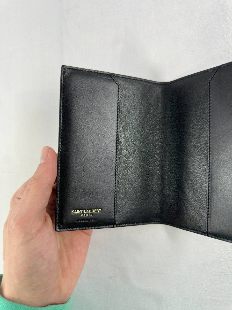Saint Laurent Paris Saint Laurent Toile Monogram Passport Cover Holder - Brown Size ONE SIZE - 8 Thumbnail