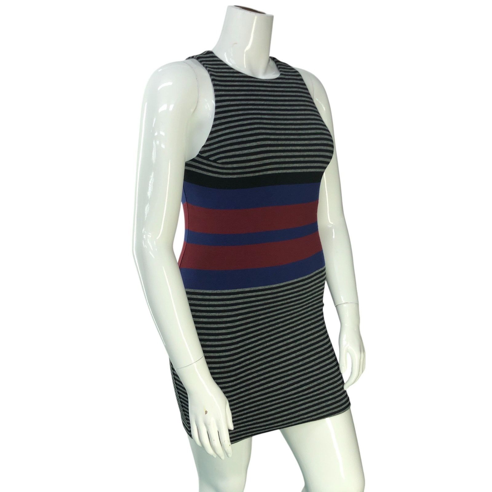 Amanda Uprichard Amanda Uprichard Size M Dress Knit Bodycon Sleeveless Stripe Size M / US 6-8 / IT 42-44 - 10 Thumbnail