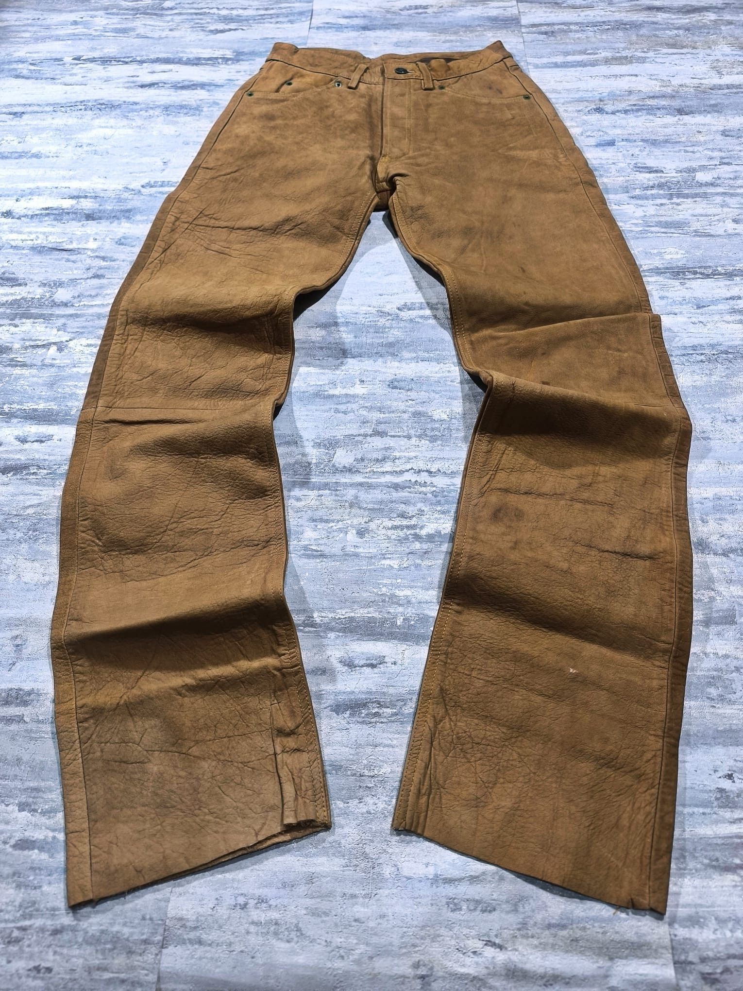 Le Grande Bleu (L.G.B.) 90s HighWaist Western Leather Pants Size 27" / US 4 / IT 40 - 1 Thumbnail