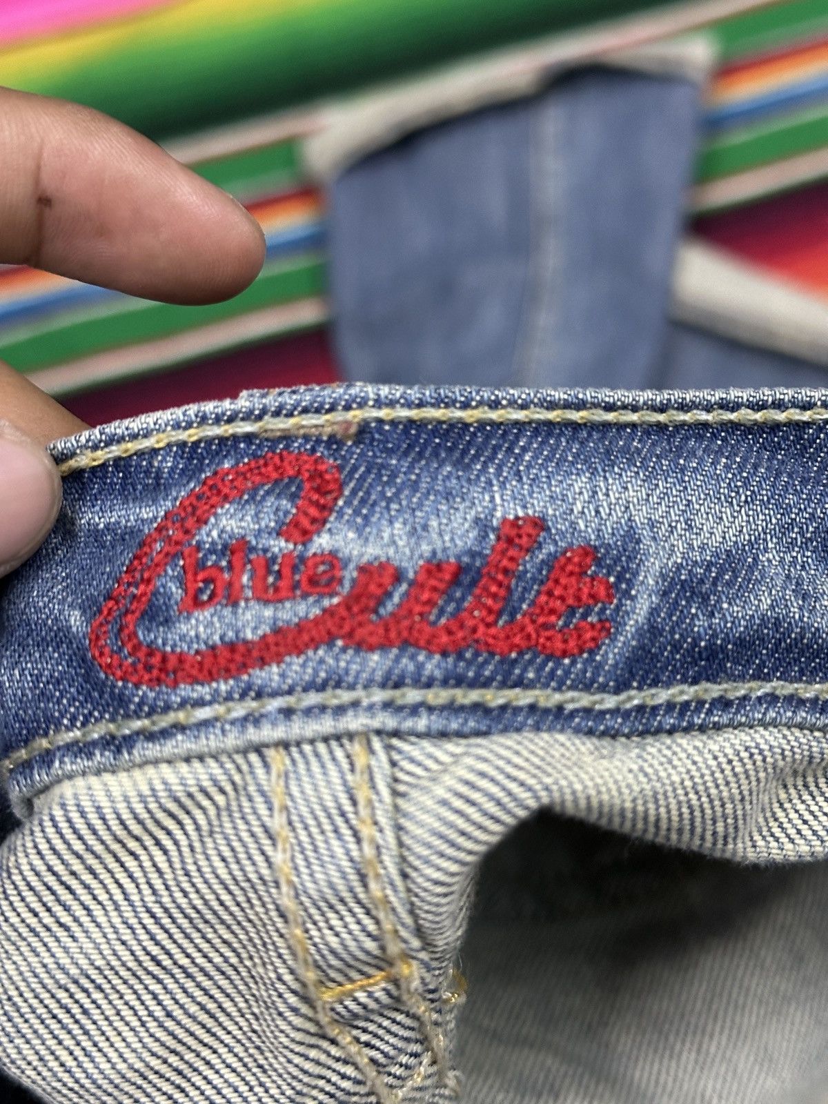 If Six Was Nine Vintage 90s Style Blue Cult Bootcut 💥❗️ Size US 29 - 5 Thumbnail