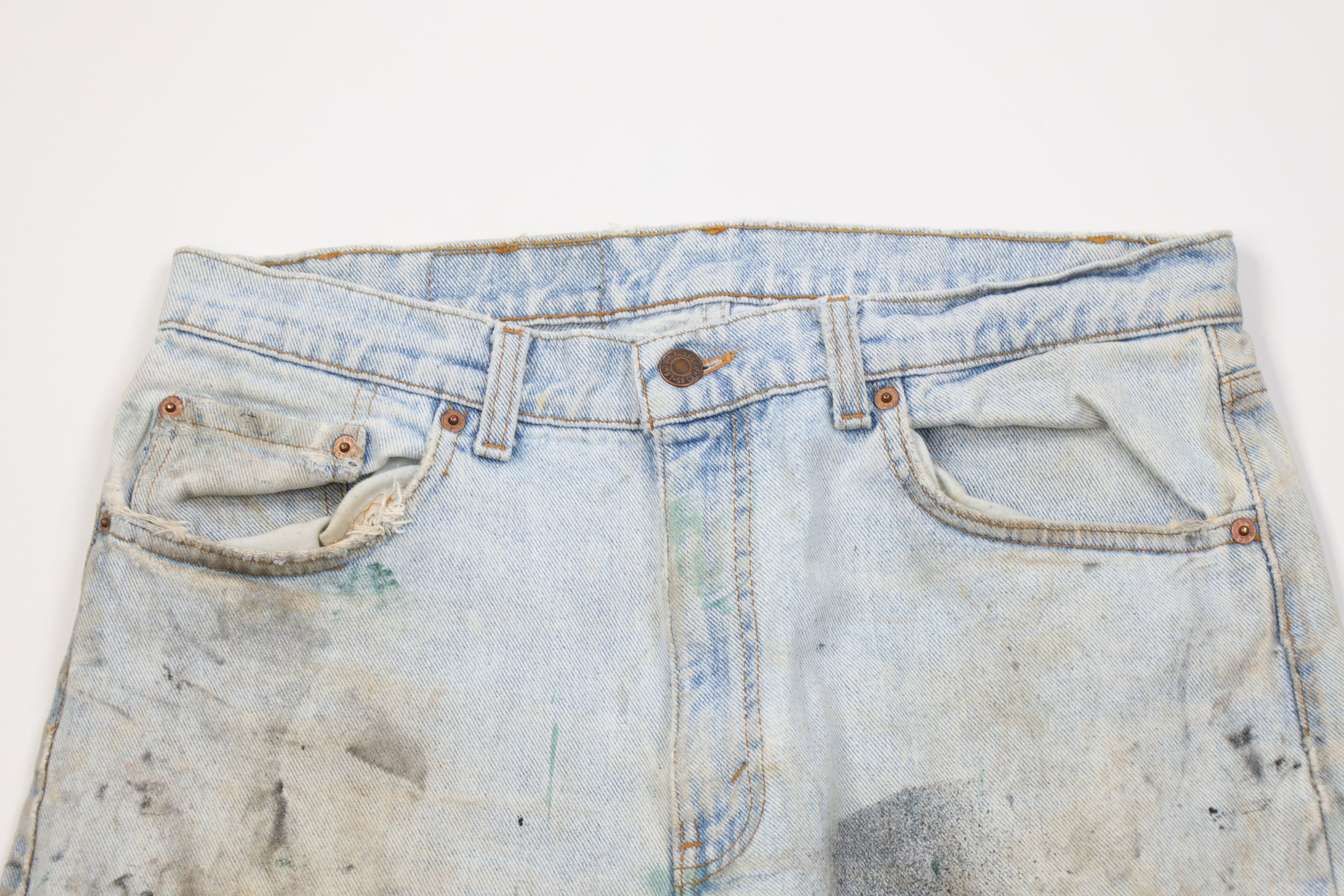 Levi's Vintage 90s Levis 554 Relaxed Fit Denim Jeans Blue USA Size US 34 / EU 50 - 2 Thumbnail