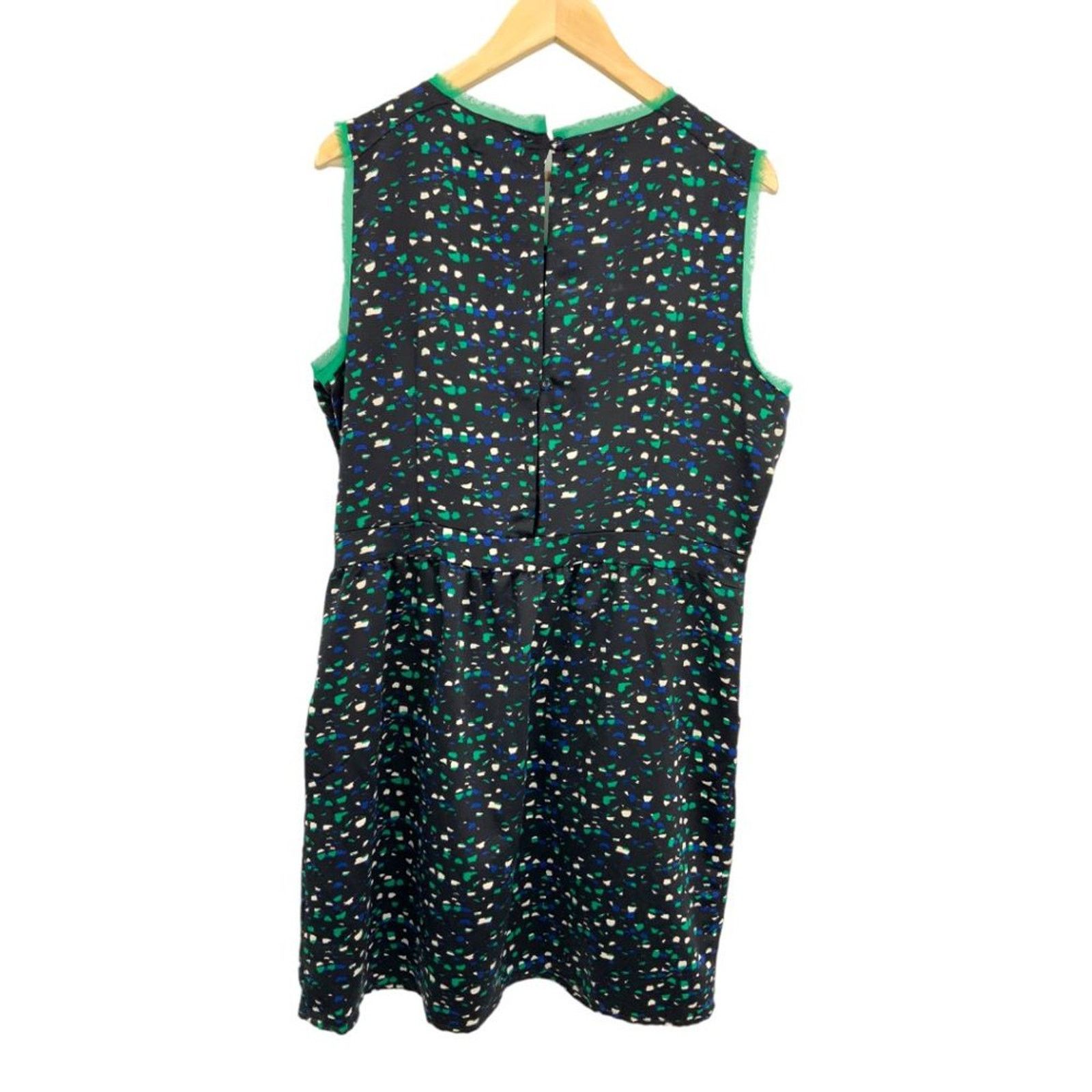 Other I Heart Ronson Black Green Printed Dress w/ Pockets Size 16 Size XXL / US 16-18 / IT 52-54 - 5 Thumbnail