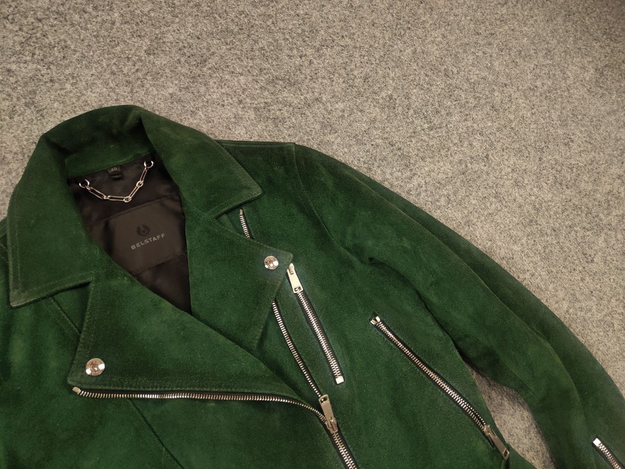 Belstaff Belstaff Elkstone Suede Leather Biker zip Jacket Vintage Size S / US 4 / IT 40 - 4 Thumbnail