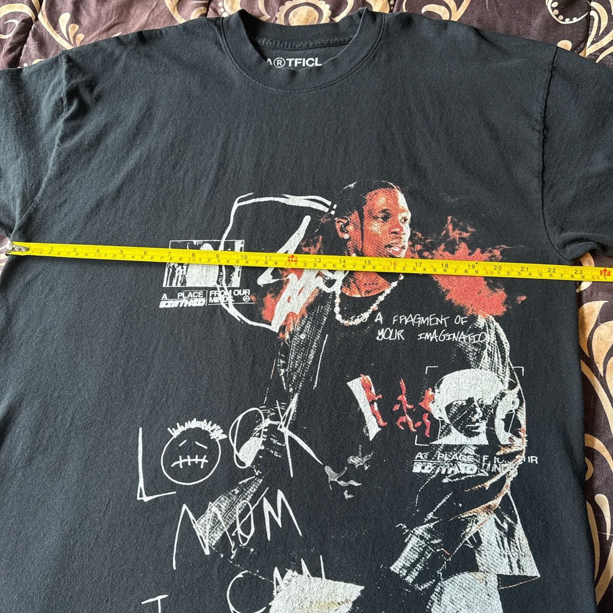 Los Angeles Apparel Artficl Travis Scott Streetwear Oversized Screenprinted Tee Size US L / EU 52-54 / 3 - 5 Thumbnail