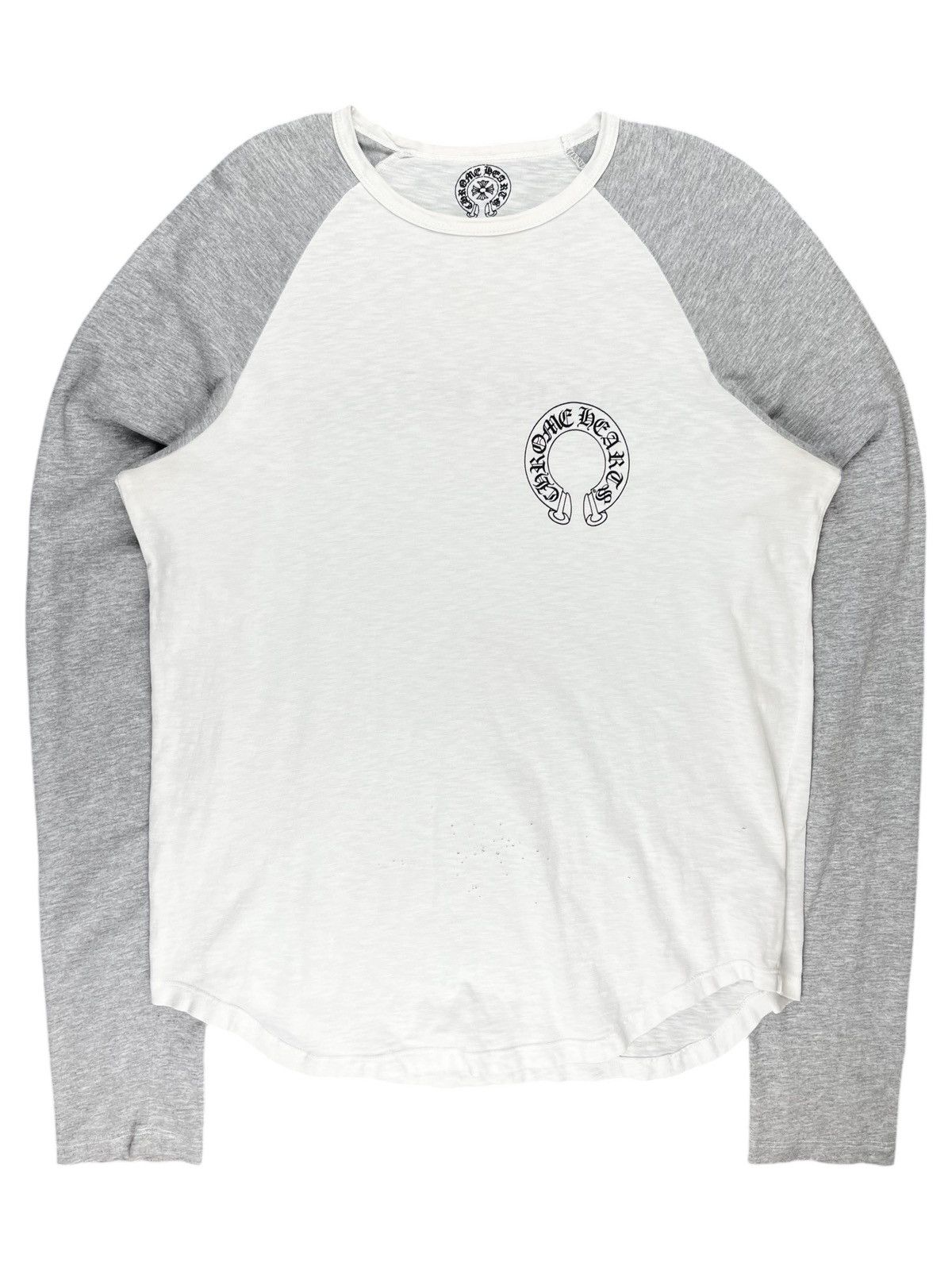 Chrome Hearts Chrome Hearts Horseshoe Scroll Baseball Longsleeve 