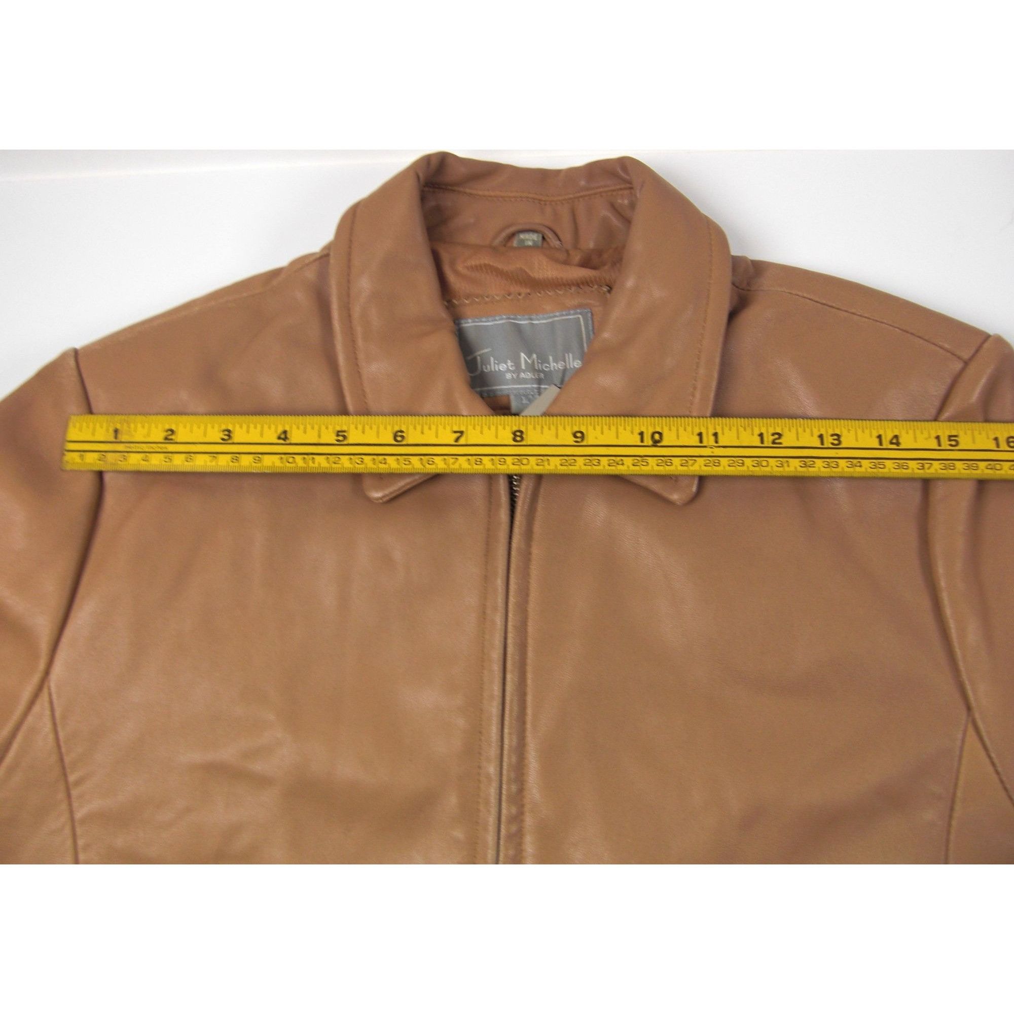 Other Juliet Michelle Women's Soft Lamb Skin L Brown Mustard Leath Size L / US 10 / IT 46 - 10 Thumbnail