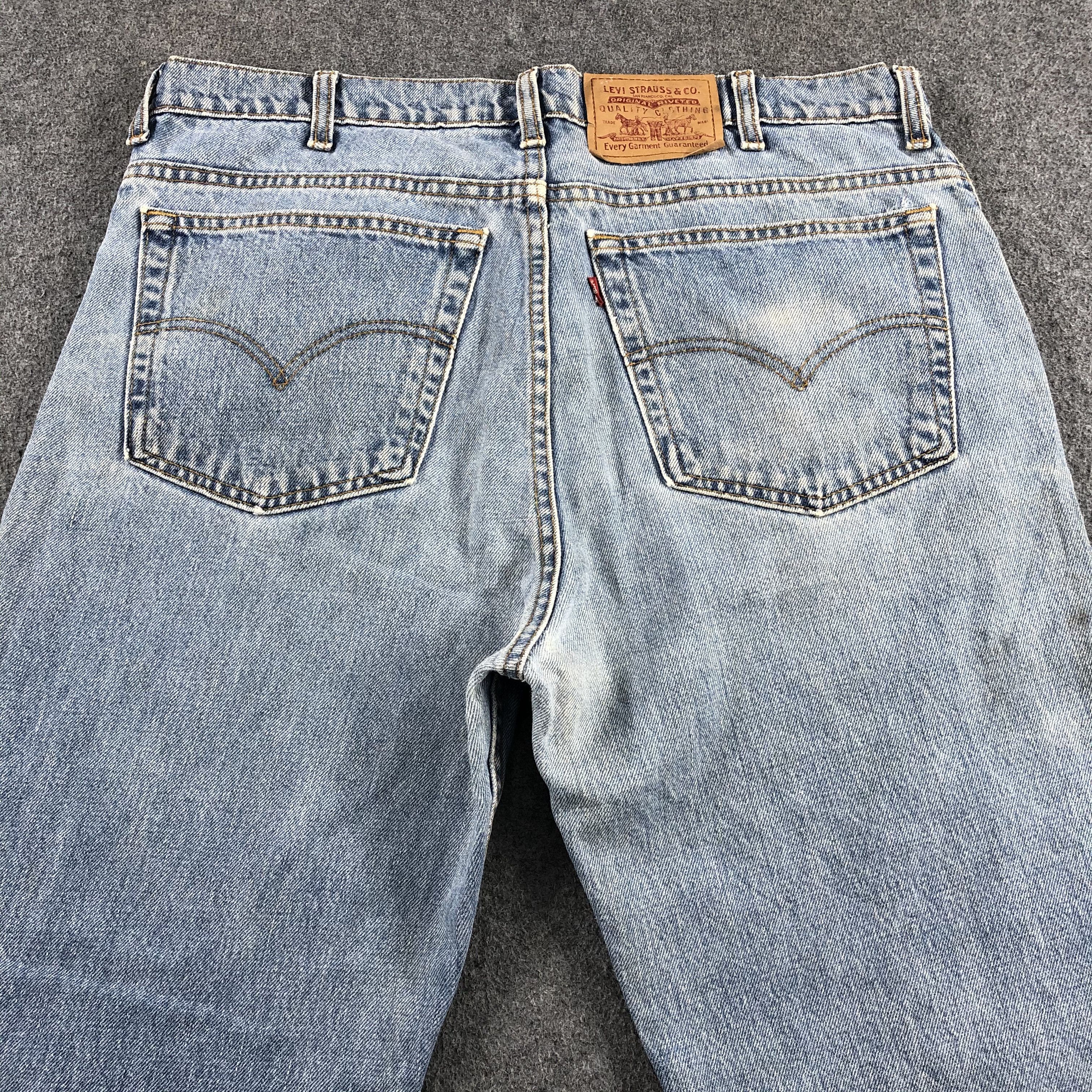 Levi's Vintage 90s Light Wash Levis 516 Jeans-J1559 Size US 37 - 4 Thumbnail