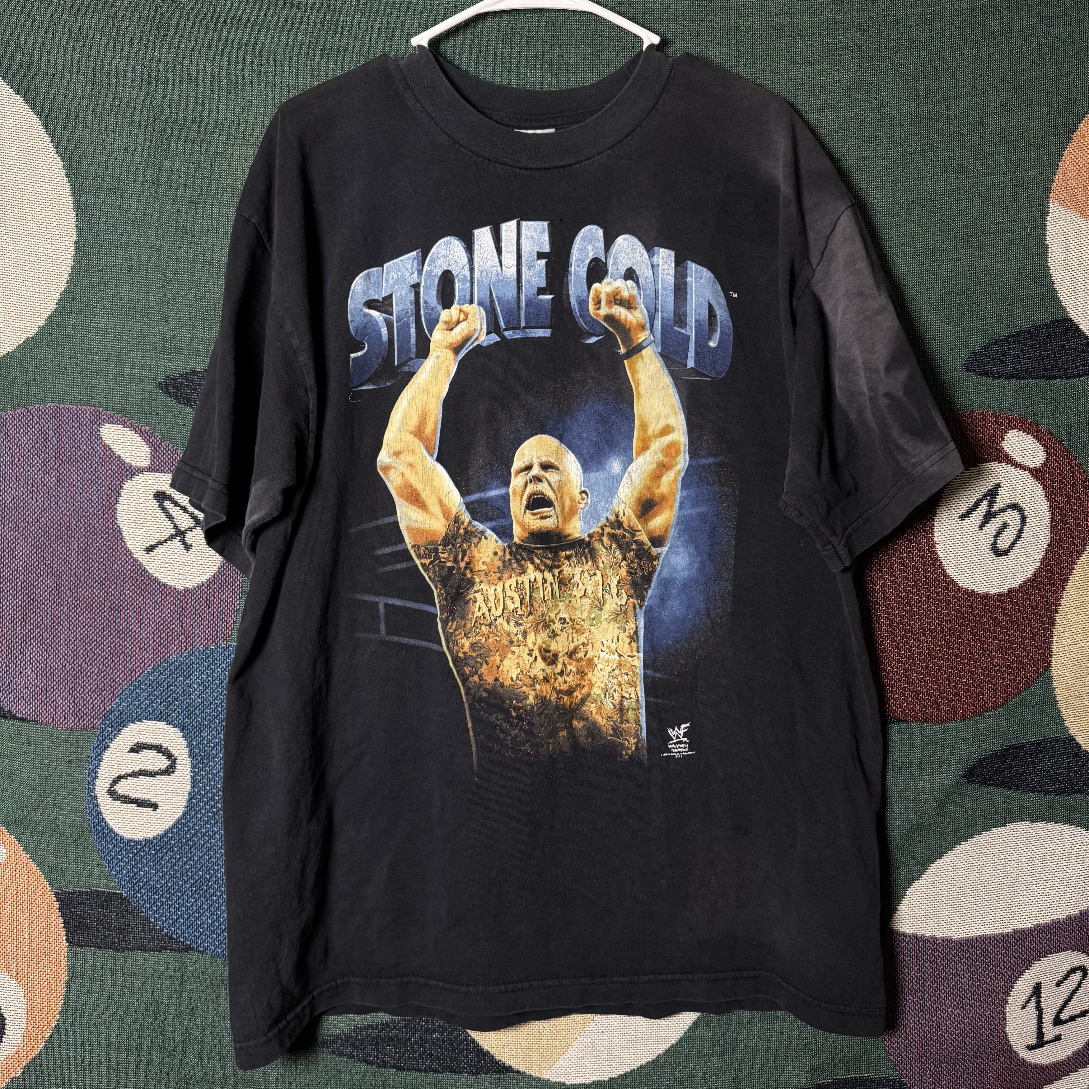 WWE Vintage 1998 WWF Stone Cold Sort Em Out Tee Size US XL / EU 56 / 4 - 1 Thumbnail