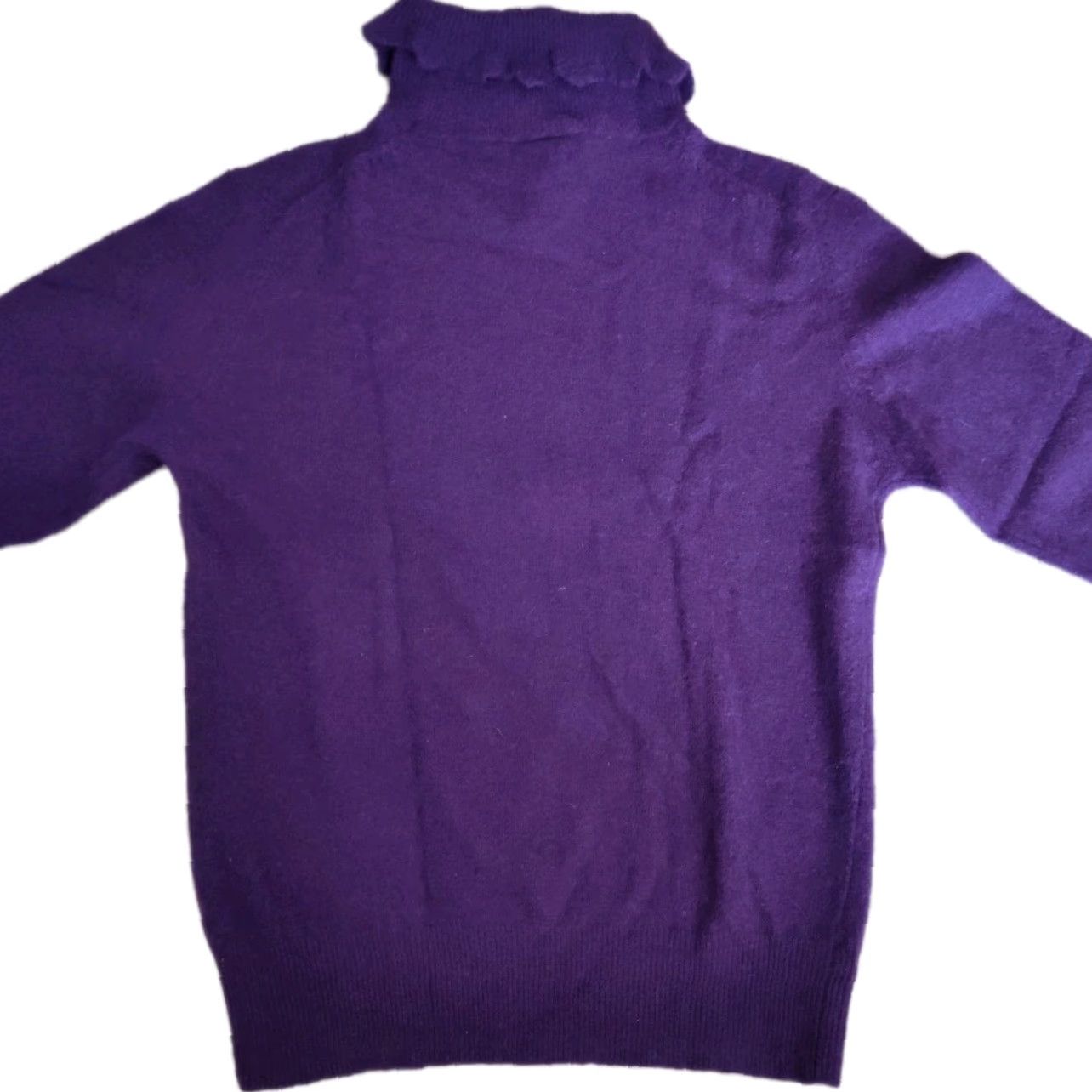 Vintage VINTAGE Personal Women's Sweater Pullover Long Sleeve Turtleneck Wool Blend 90s Purple Size Large Size L / US 10 / IT 46 - 2 Thumbnail