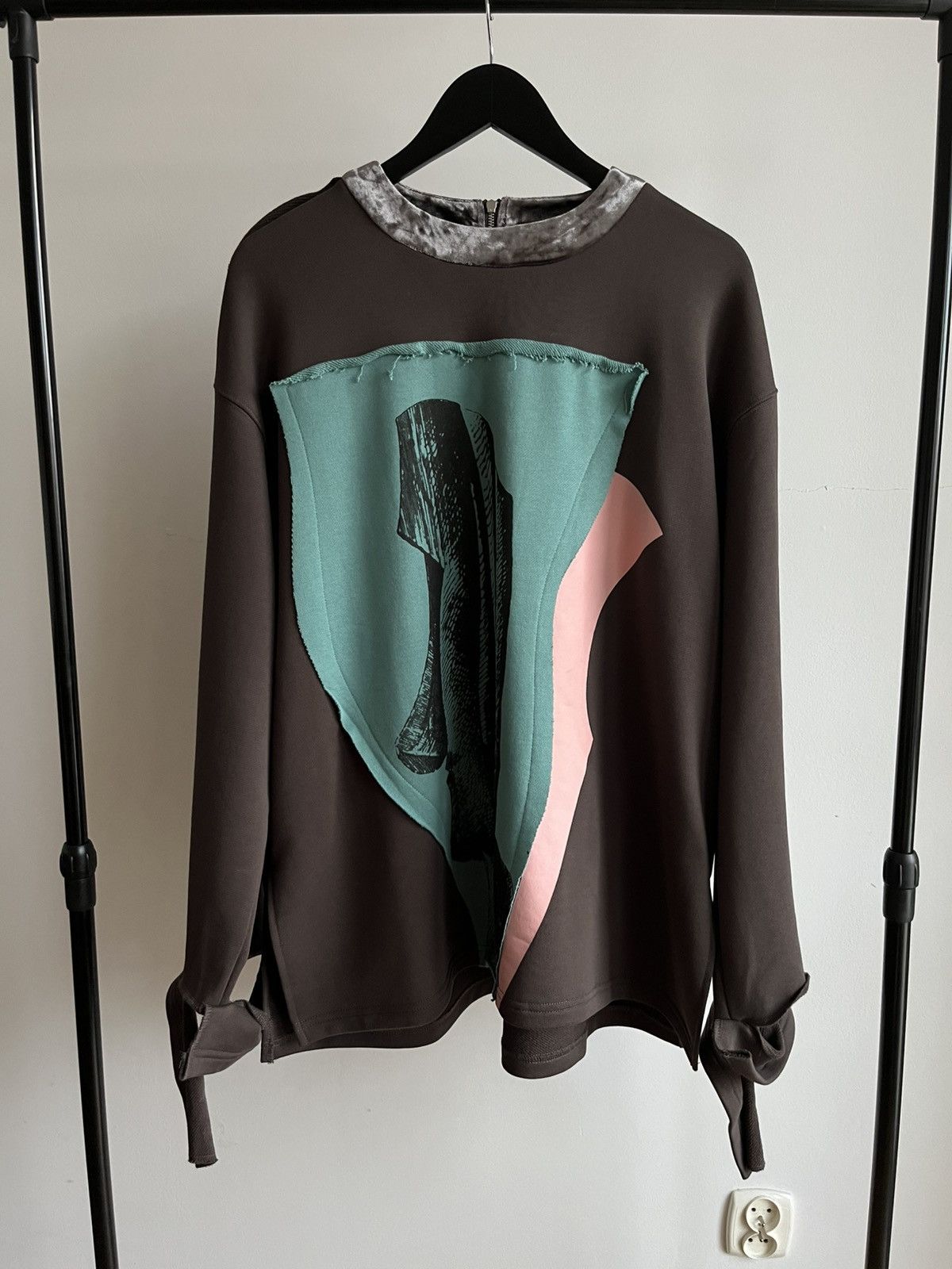 Other Umamiism AW2020 Moai print distressed oversized crewneck Size US L / EU 52-54 / 3 - 1 Thumbnail