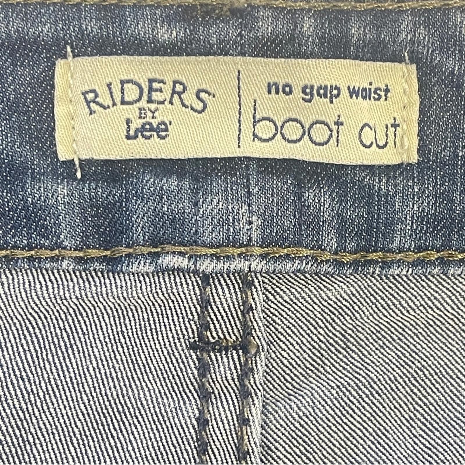 Lee Lee Rider Boot Cut size 12L Classic Blue Denim Jeans - Mint Size 34" / US 12 / IT 48 - 3 Thumbnail