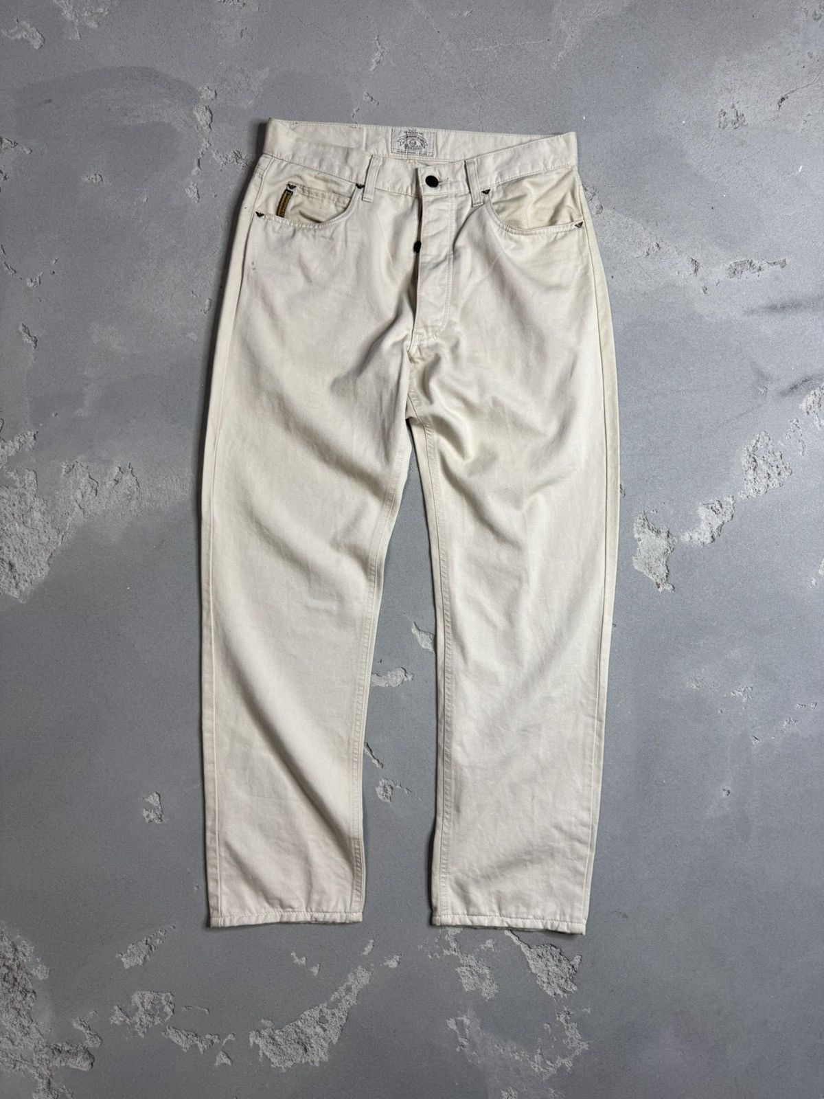 Giorgio Armani × Vintage ARMANI JEANS VINTAGE SZ 32 LINEN COTTON MADE IN ITALY MEN'S Size US 32 / EU 48 - 4 Thumbnail