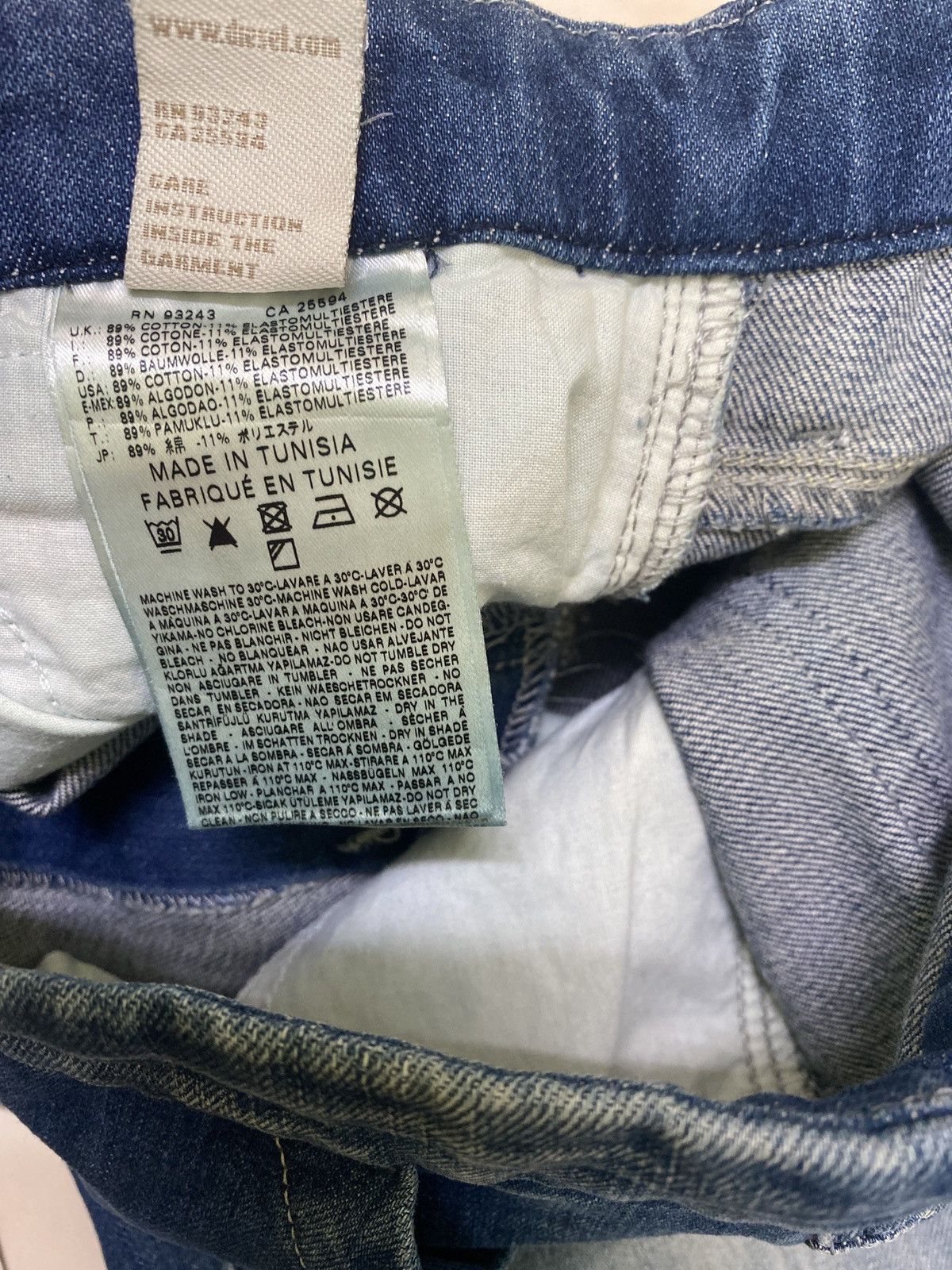 Diesel Flared Balenciaga Style Diesel Washed Wide legs Jeans 90s Size US 27 - 16 Thumbnail