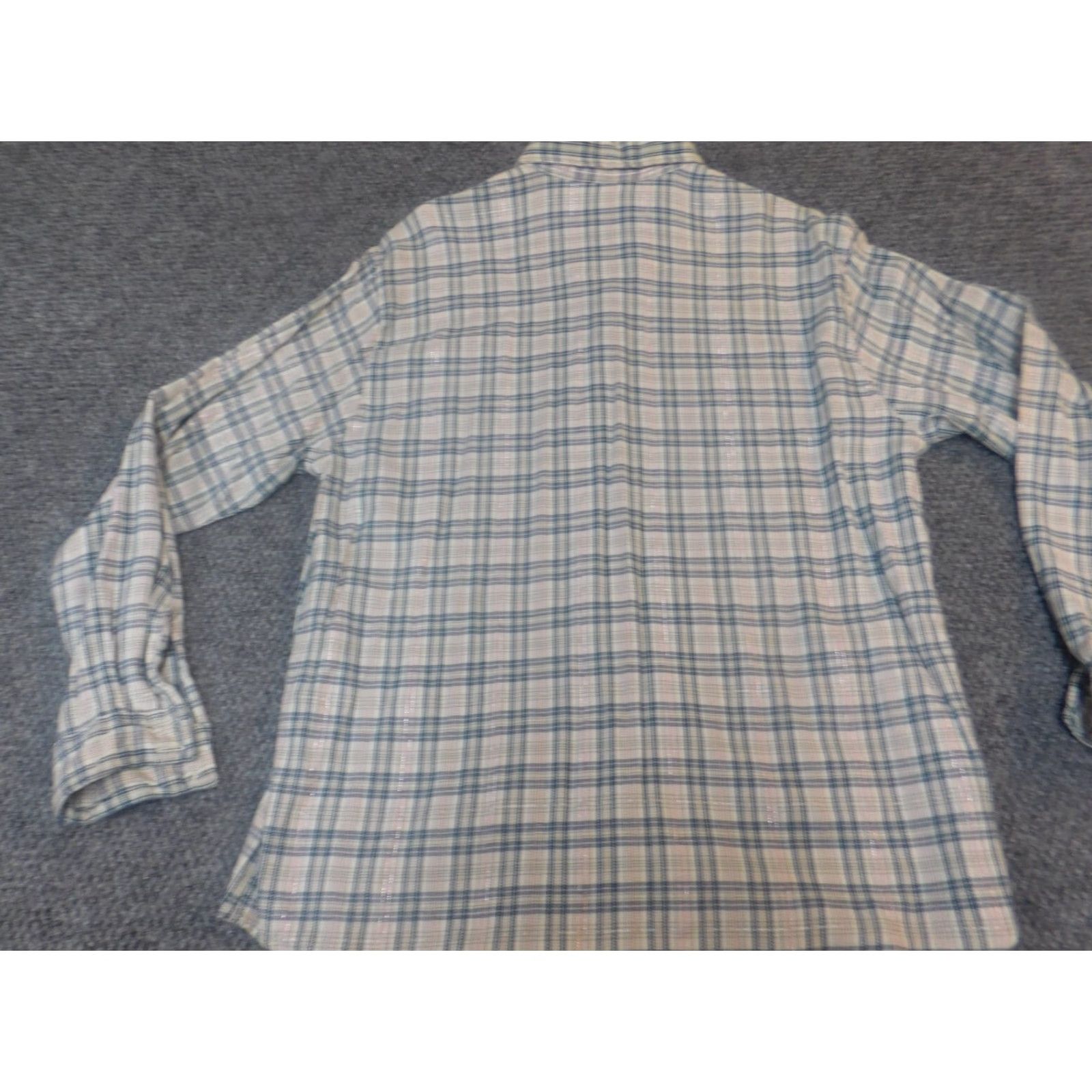 Vintage Krazy Kat Womens Shirt Medium plaid flowers button down Size M / US 6-8 / IT 42-44 - 7 Thumbnail