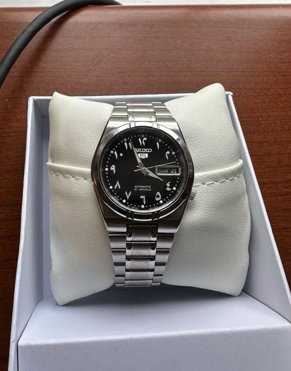 Authentic Seiko 5 Arabic Dial