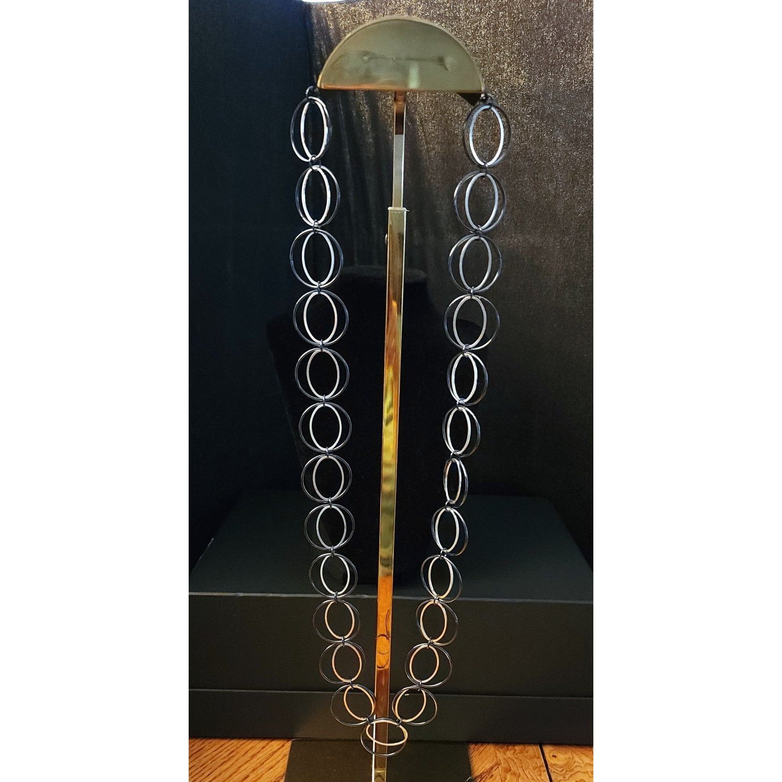 Other Daisy Fuentes chain necklace silver & black. Size ONE SIZE - 4 Thumbnail