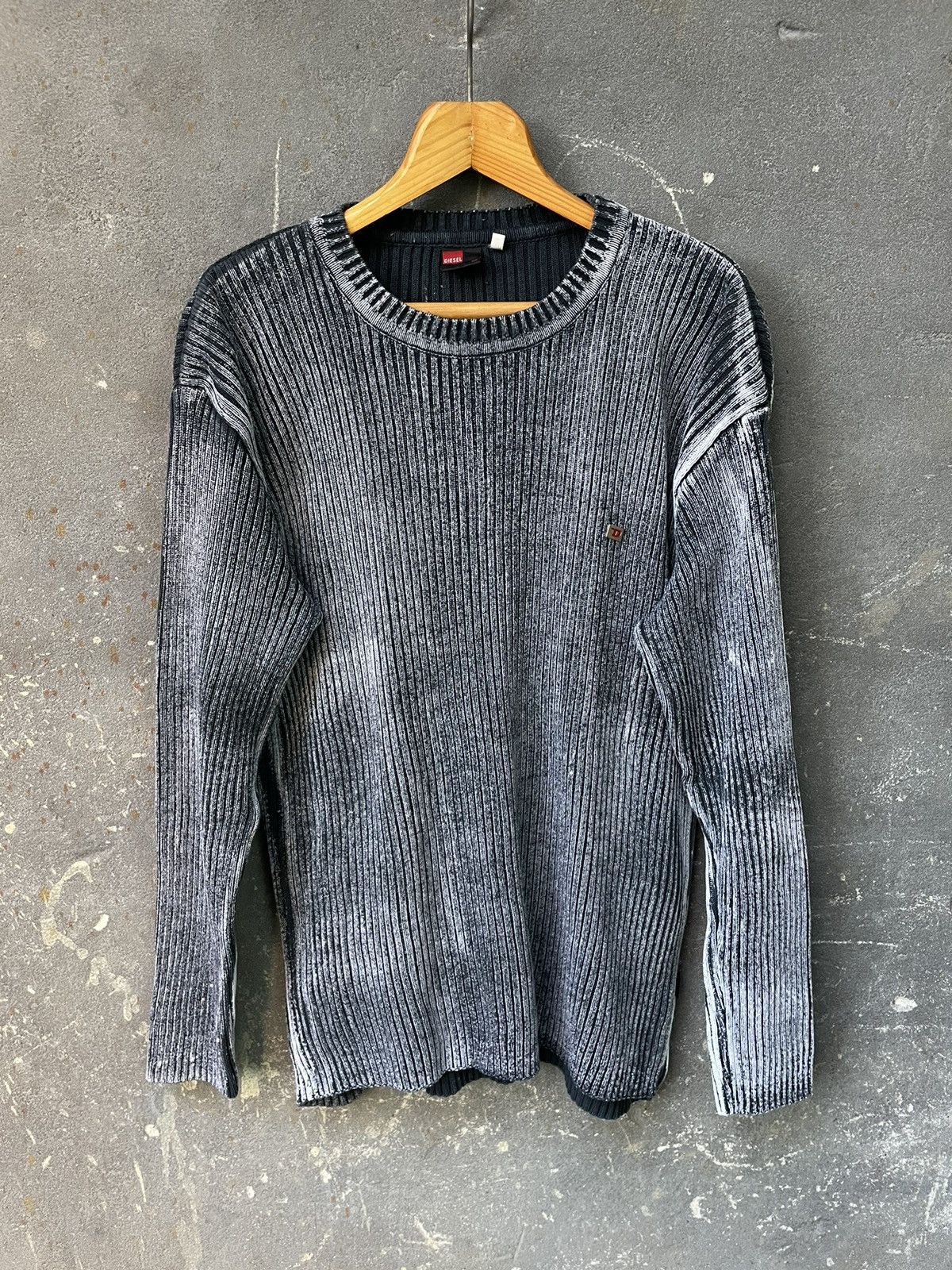 Diesel Diesel Ribbed Knit Sweater Vintage Size US XL / EU 56 / 4 - 8 Thumbnail