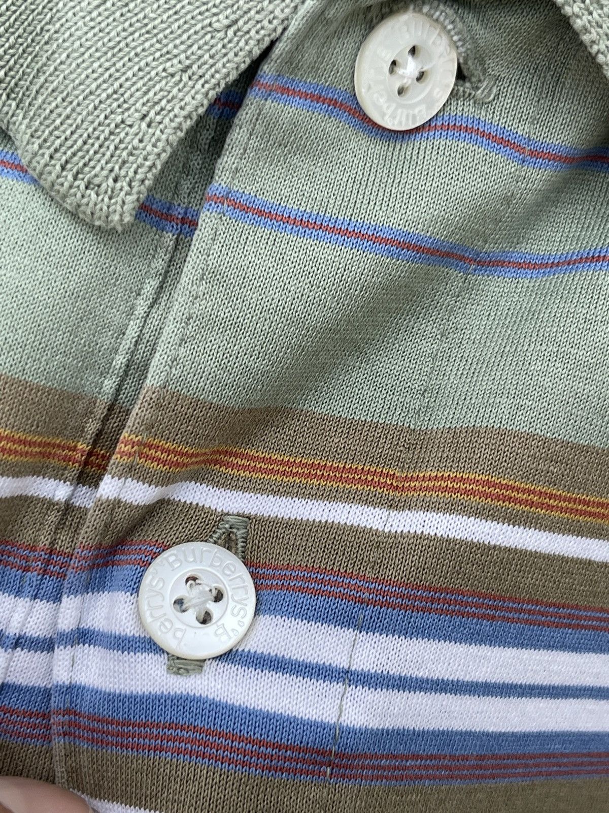 Burberry × OVER THE STRiPES × Vintage Last Drop🔥Rare🔥Vintage BURBERRY’S Polo Striped Shirt Size US M / EU 48-50 / 2 - 7 Thumbnail