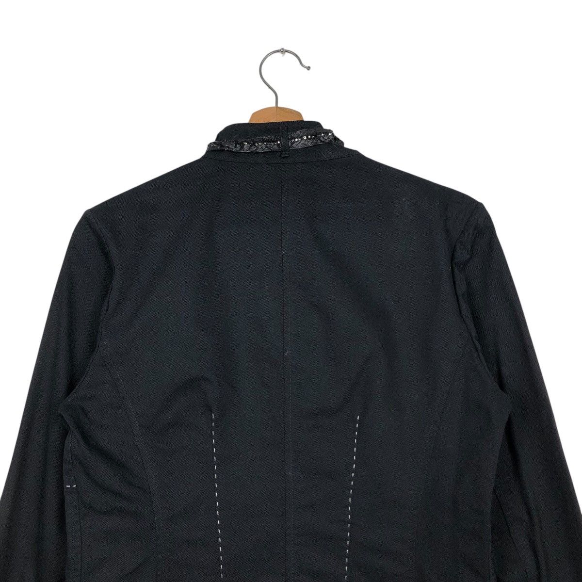 Vintage 📌Vintage Cropped Biker Jacket Visconf Made in Italy Size US M / EU 48-50 / 2 - 10 Thumbnail