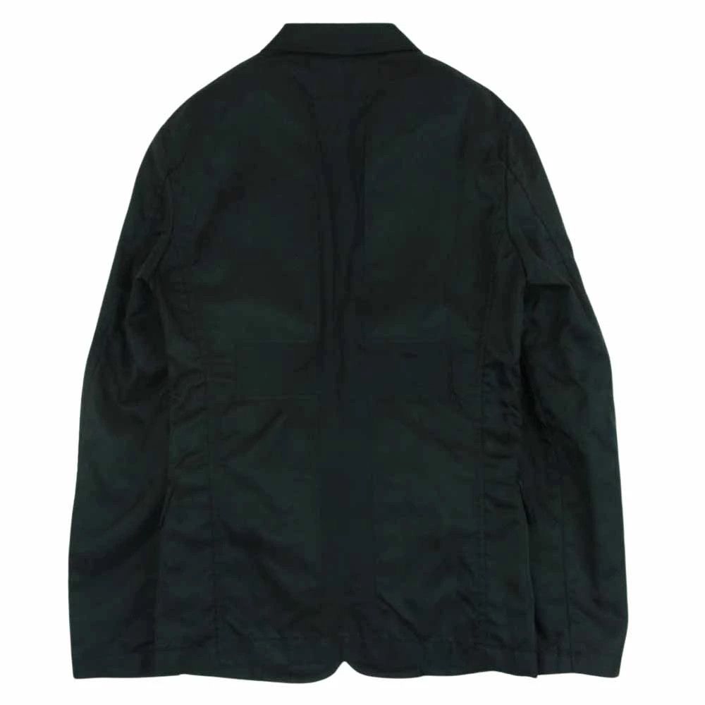 Comme des Garcons Homme Plus Jacket Back cross cutout nylon 2 Button tailored plain Black Size US S / EU 44-46 / 1 - 2 Thumbnail