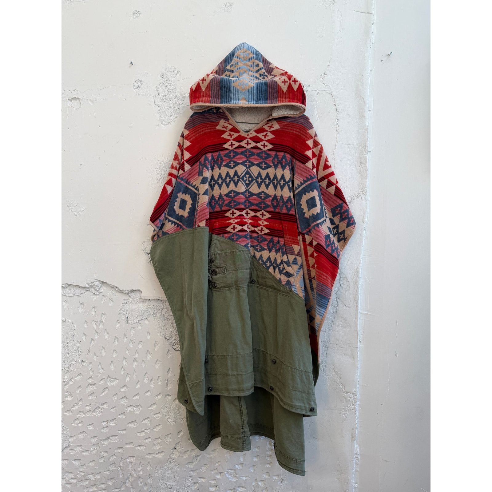 Greg Lauren Greg Lauren SAMPLE Pendleton Tent Split Hooded Poncho Size US L / EU 52-54 / 3 - 1 Thumbnail