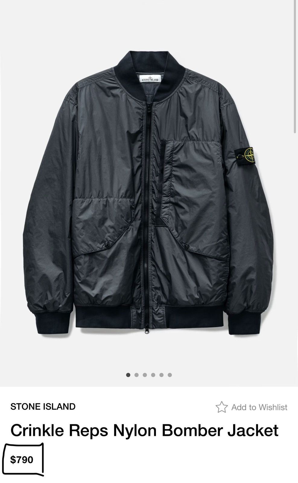 Other Authentic Stone Island men’s bomber jacket, size XXL Size US XXL / EU 58 / 5 - 7 Thumbnail