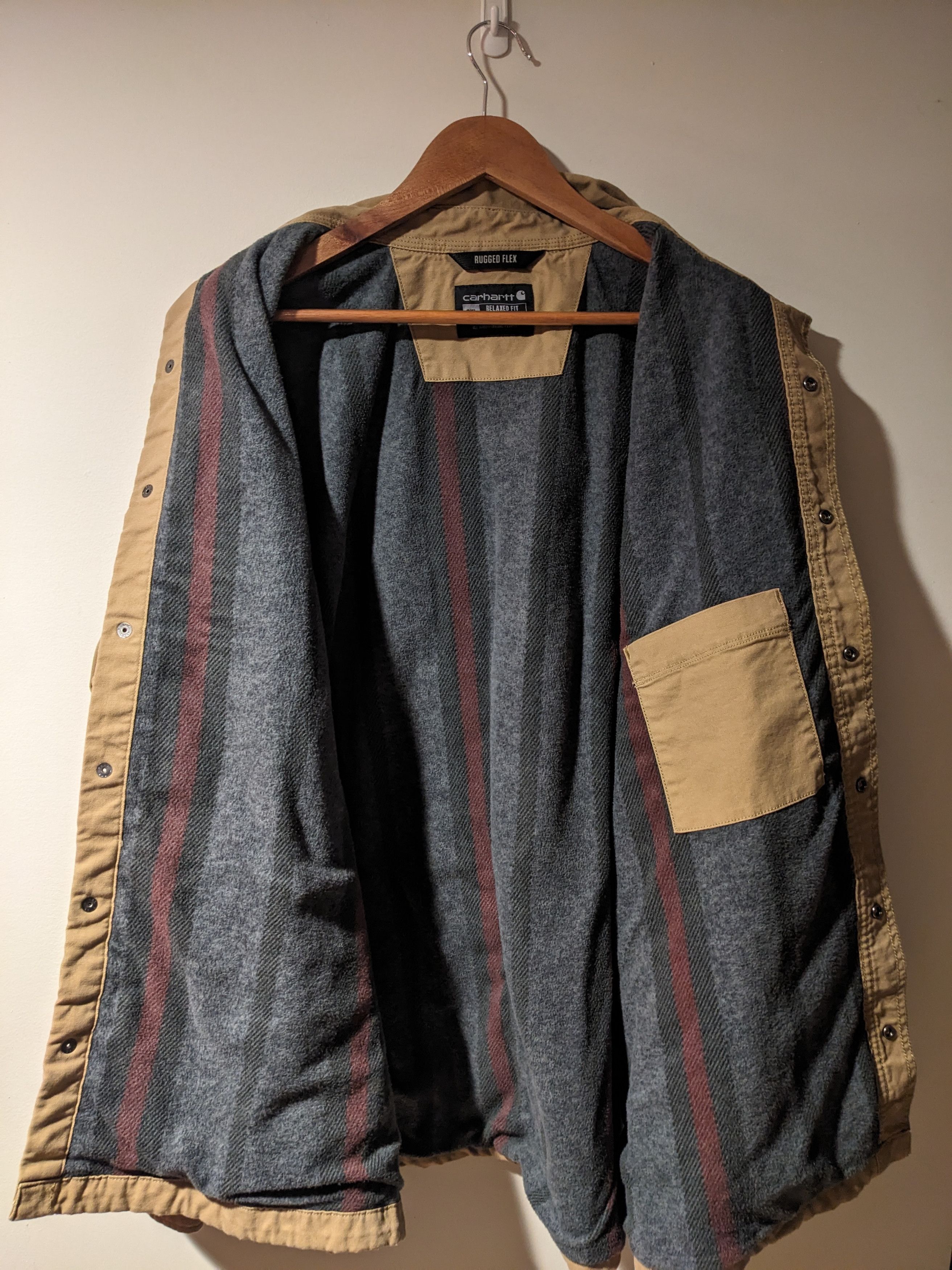 Carhartt × Vintage Rugged Flex Relaxed Fit Canvas Snap-Front Jacket Size US XXL / EU 58 / 5 - 5 Thumbnail