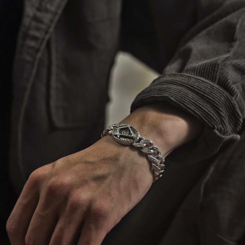 Jewelry Freemasonry Bracelet Y2K Punk Chain Gotch Bracelets Chains Size ONE SIZE - 4 Thumbnail