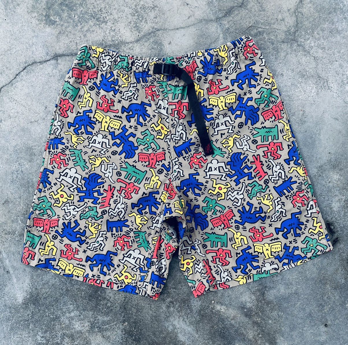 Keith Haring Vintage Y2k Gramicci Keith Haring Pop Art Jorts Pants Size US 30 / EU 46 - 1 Thumbnail
